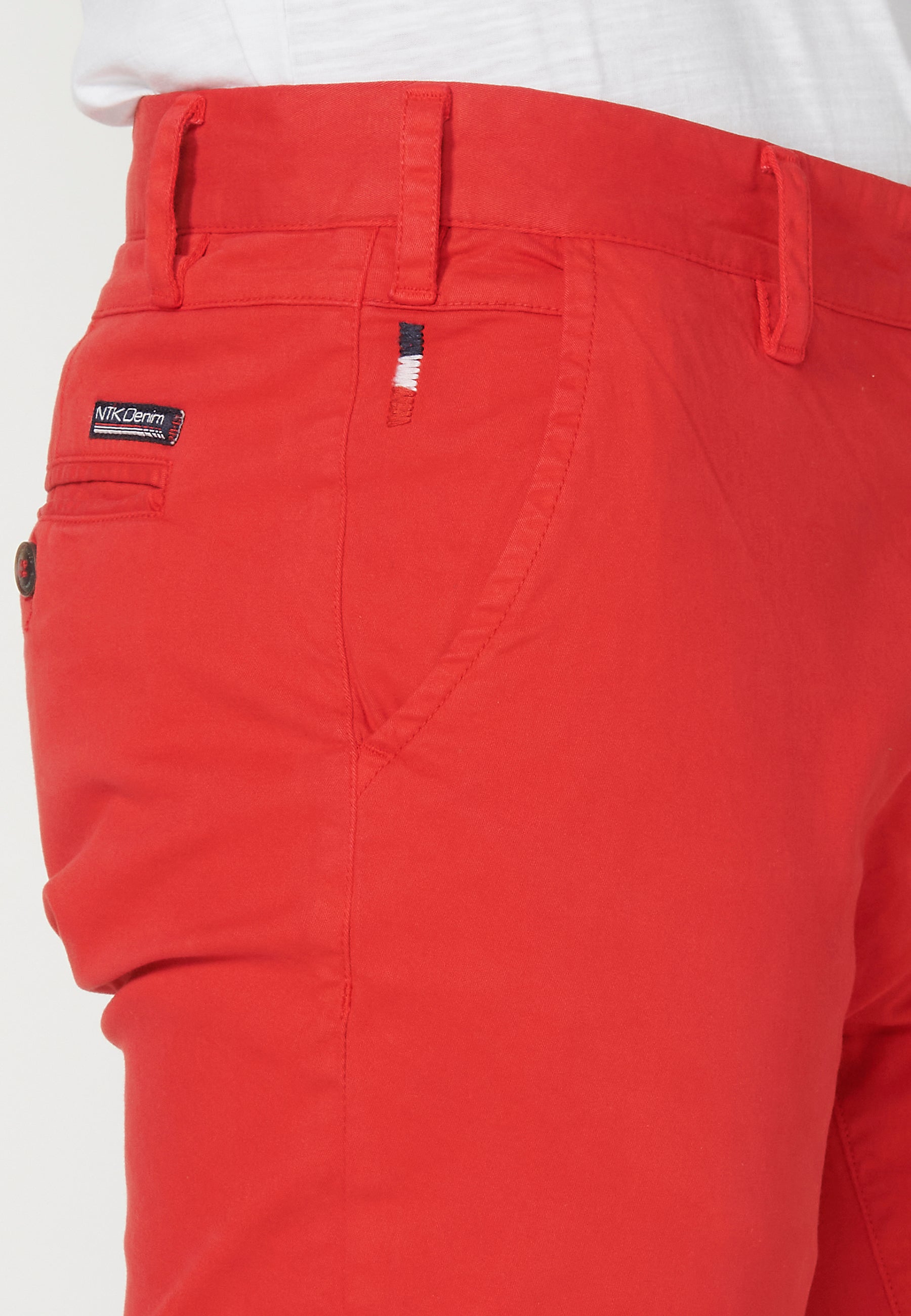 Bermuda Hombre Chino Acabado Vuelta Cinturón Marinero – Koroshi 2311PS07