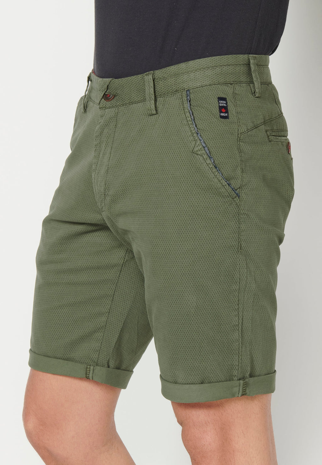 Bermuda Hombre Chino Algodón con Vuelta – Koroshi 2311PS08