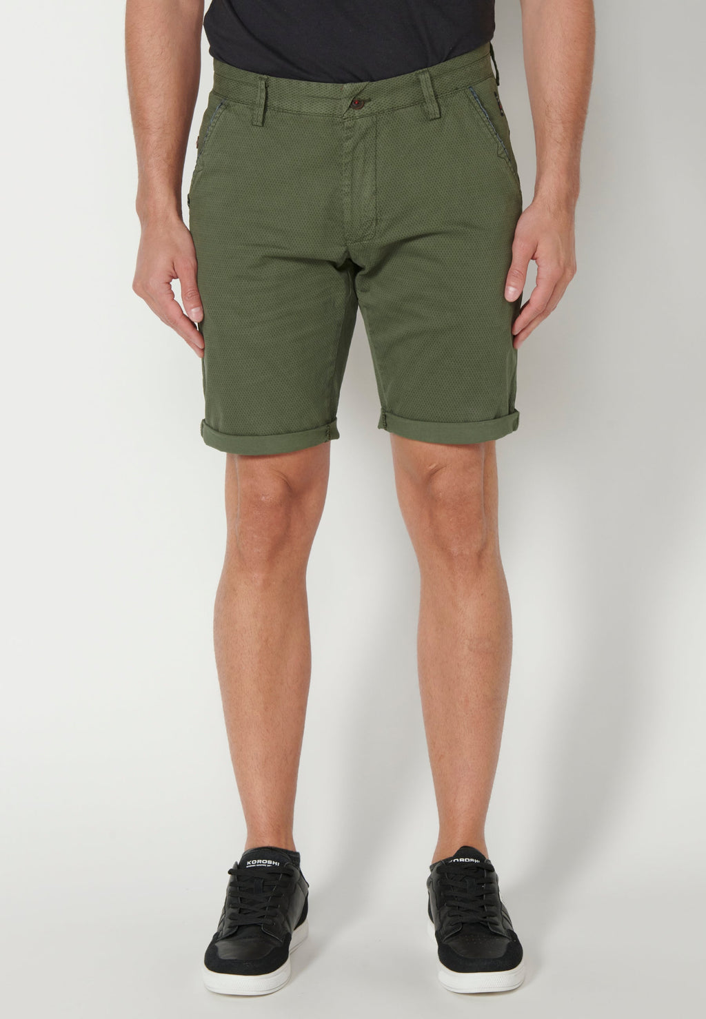 Bermuda Hombre Chino Algodón con Vuelta – Koroshi 2311PS08
