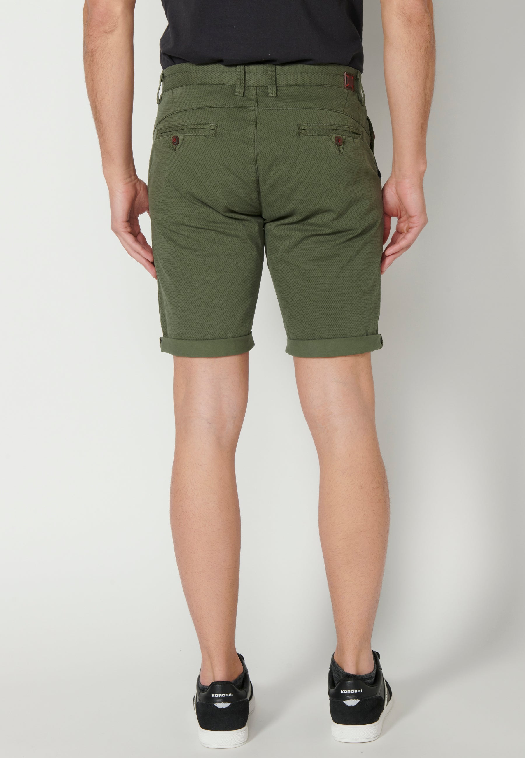 Bermuda Hombre Chino Algodón con Vuelta – Koroshi 2311PS08