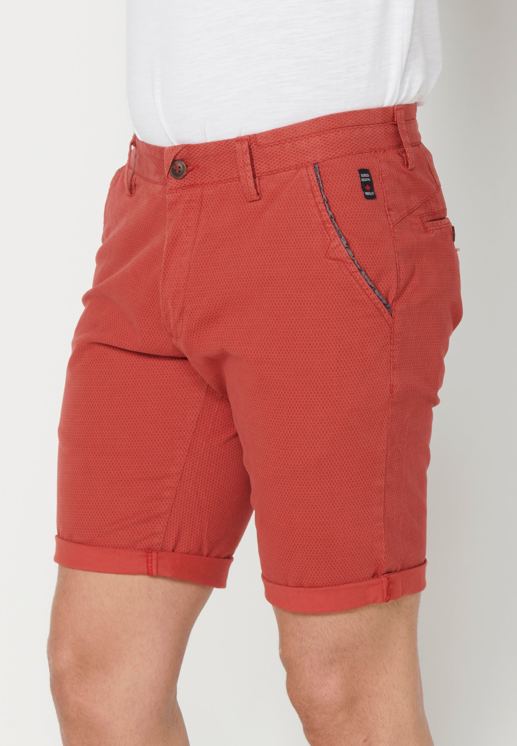 Bermuda Hombre Chino Algodón con Vuelta – Koroshi 2311PS08