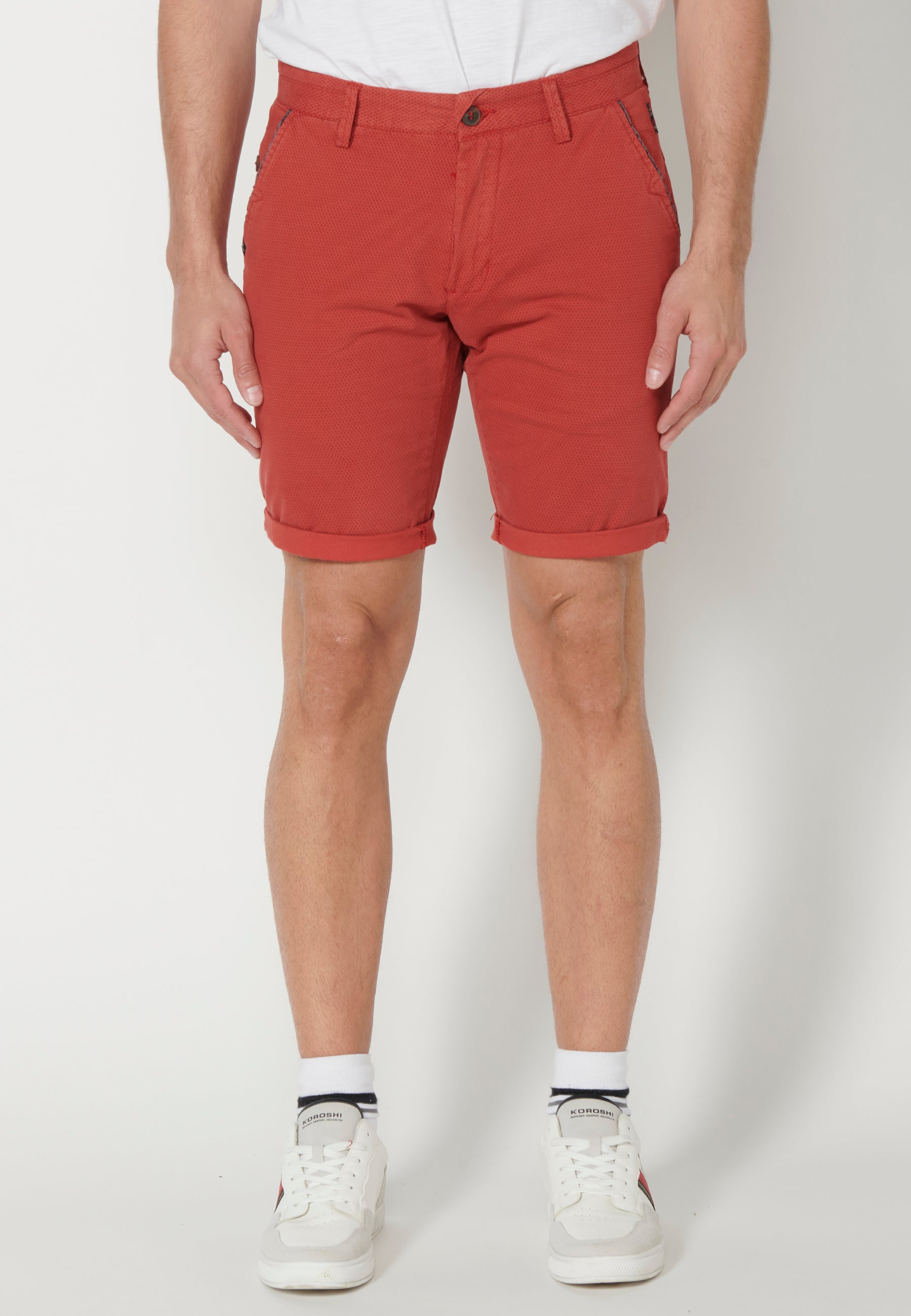 Bermuda Hombre Chino Algodón con Vuelta – Koroshi 2311PS08