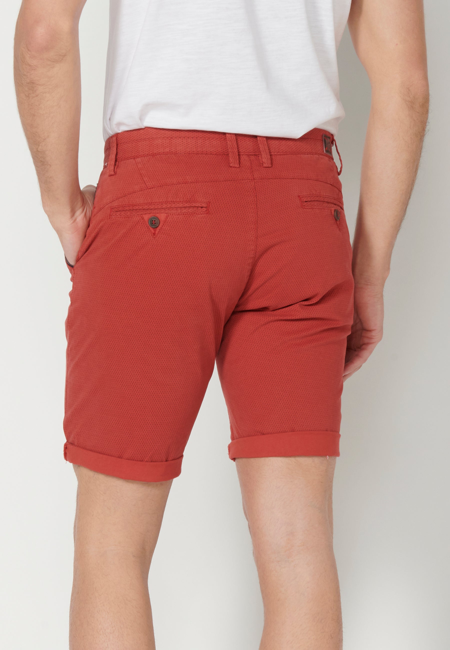 Bermuda Hombre Chino Algodón con Vuelta – Koroshi 2311PS08