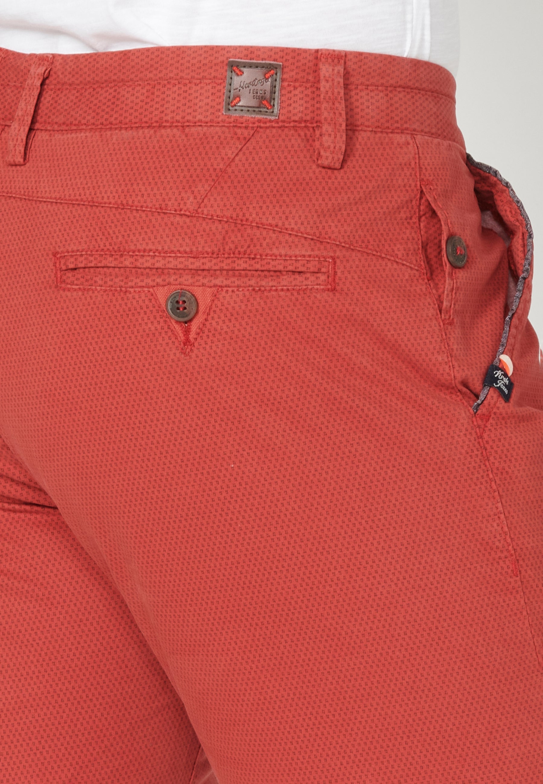 Bermuda Hombre Chino Algodón con Vuelta – Koroshi 2311PS08