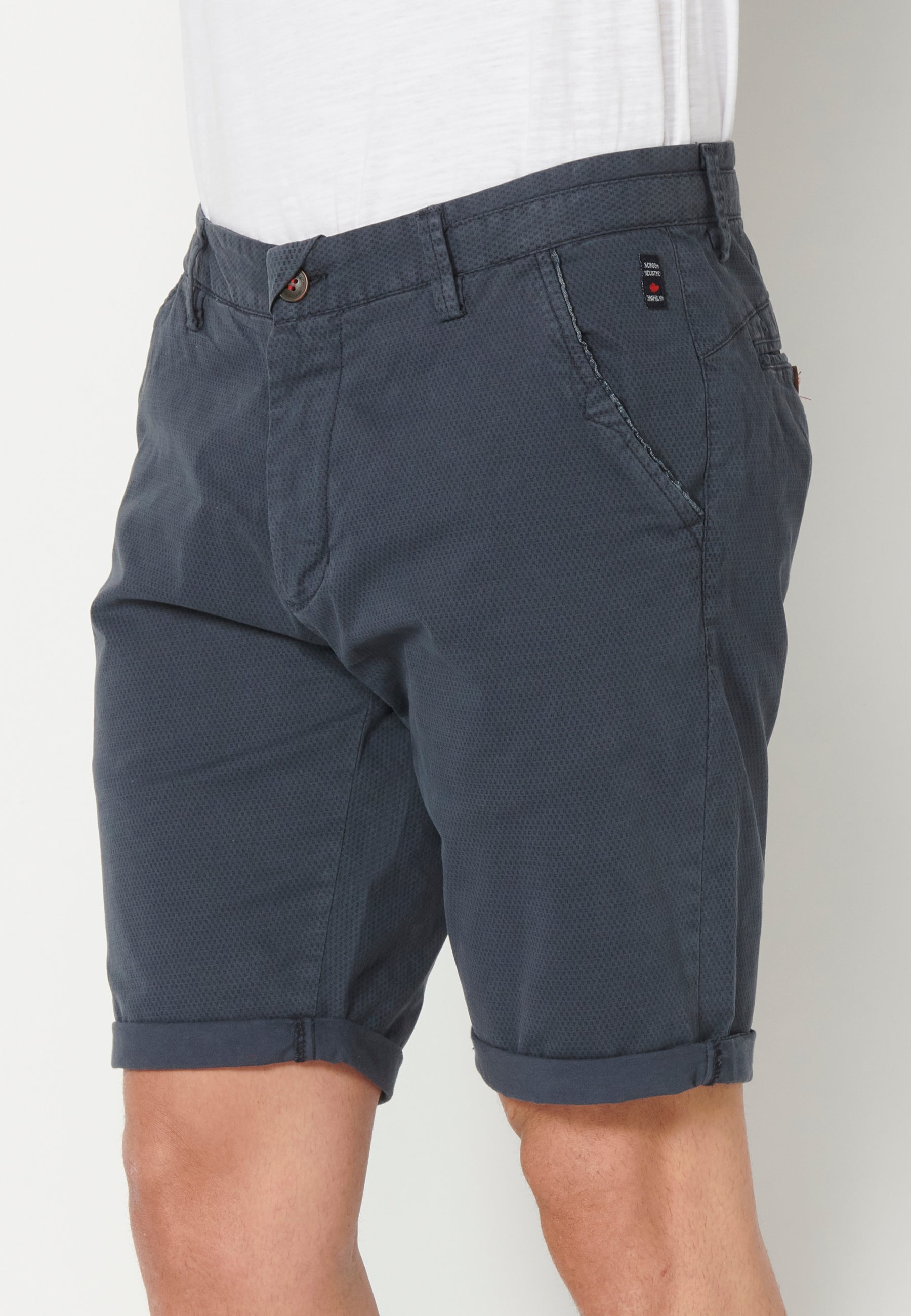 Bermuda Hombre Chino Algodón con Vuelta – Koroshi 2311PS08