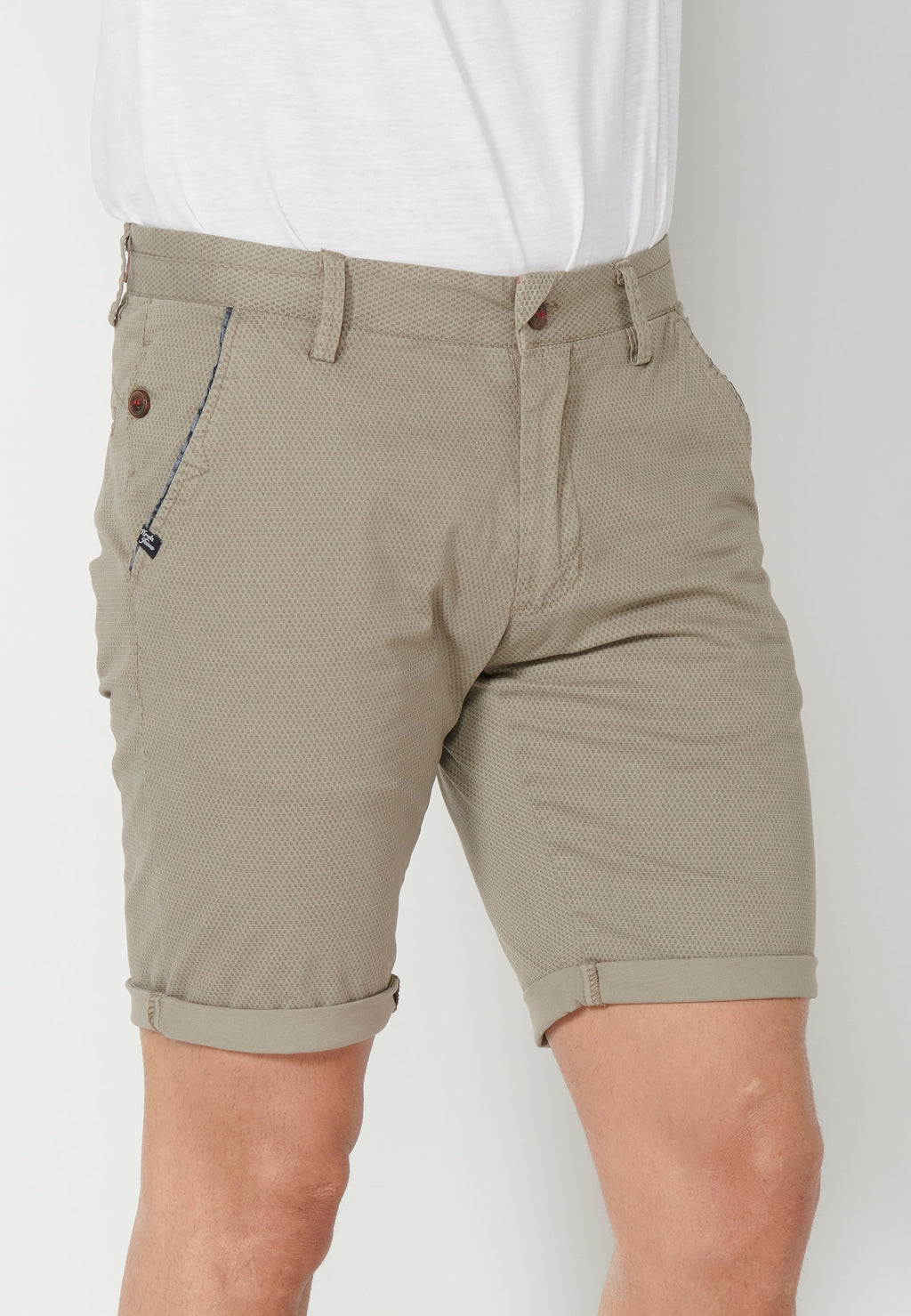 Bermuda Hombre Chino Algodón con Vuelta – Koroshi 2311PS08