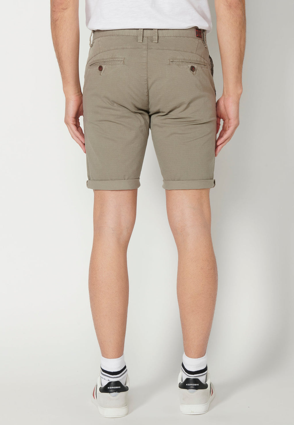 Bermuda Hombre Chino Algodón con Vuelta – Koroshi 2311PS08