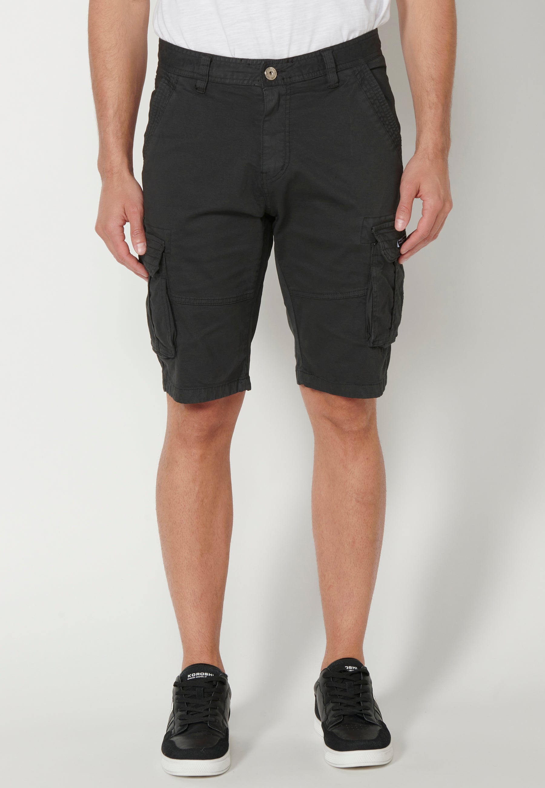 Bermuda Hombre Cargo Algodón Vuelta – Koroshi 2311PS11