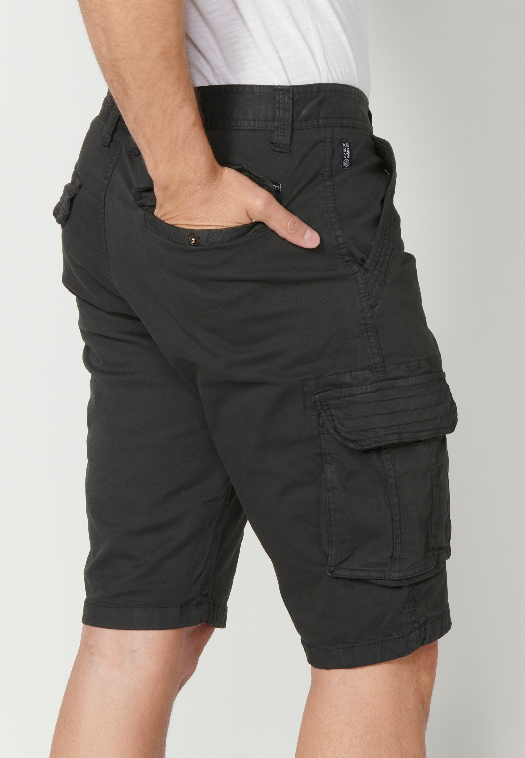 Bermuda Hombre Cargo Algodón Vuelta – Koroshi 2311PS11