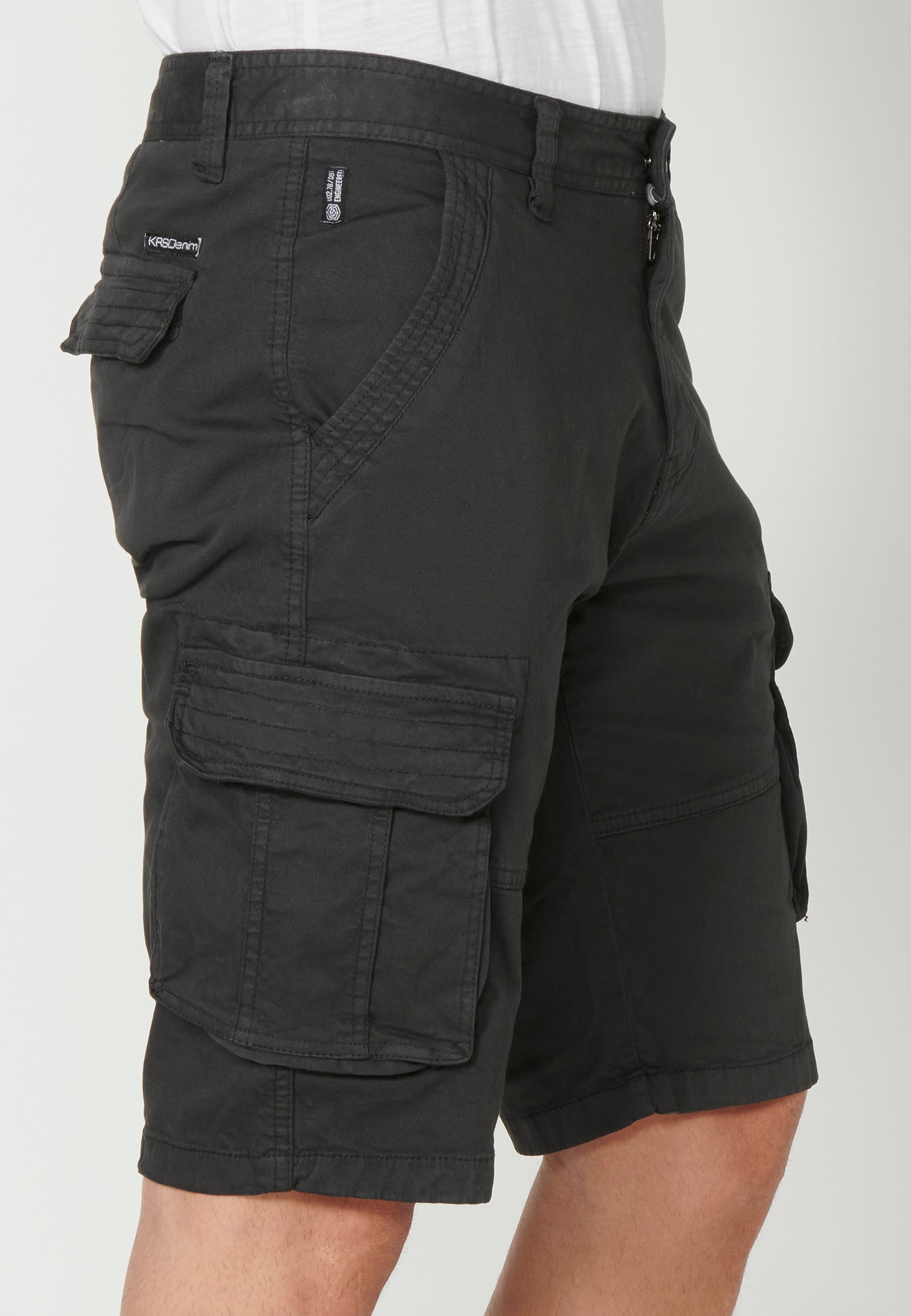 Bermuda Hombre Cargo Algodón Vuelta – Koroshi 2311PS11
