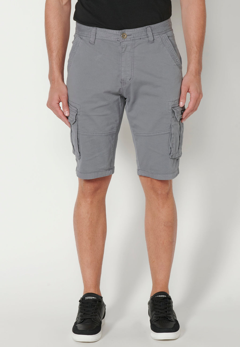 Bermuda Hombre Cargo Algodón Vuelta – Koroshi 2311PS11