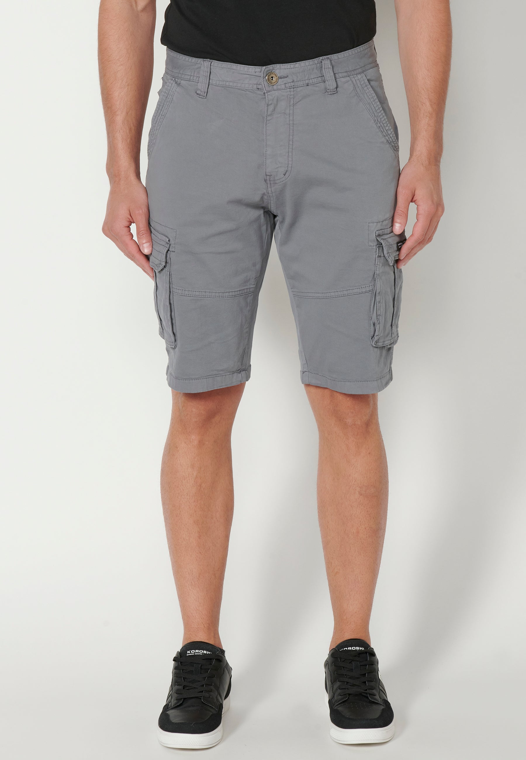 Bermuda Hombre Cargo Algodón Vuelta – Koroshi 2311PS11