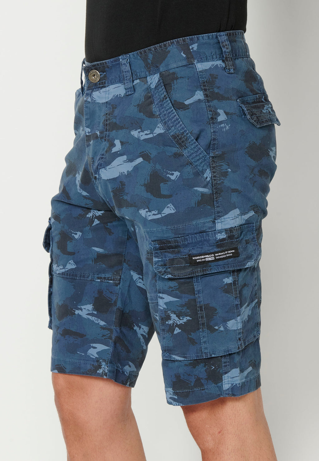 Bermuda Hombre Cargo Algodón Vuelta – Koroshi 2311PS11