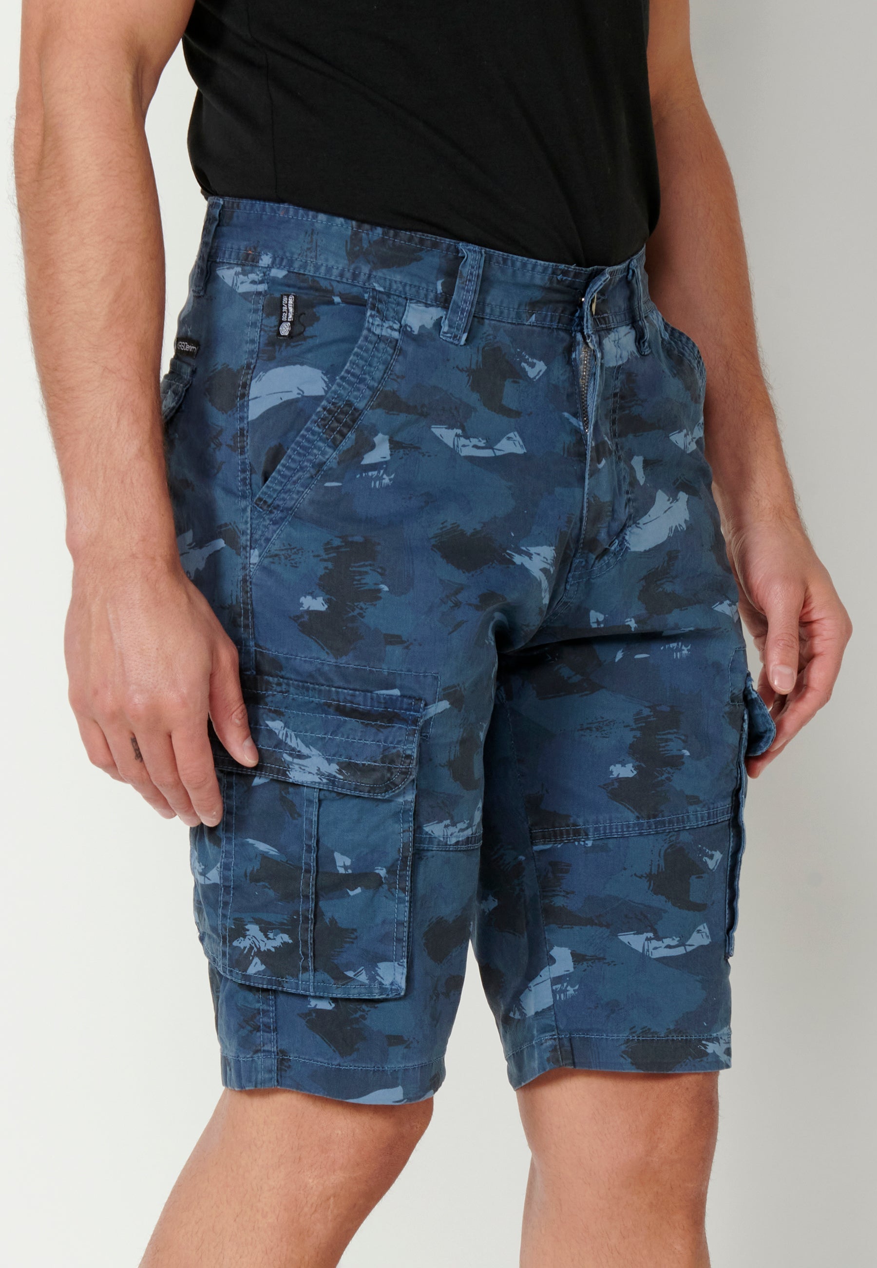 Bermuda Hombre Cargo Algodón Vuelta – Koroshi 2311PS11
