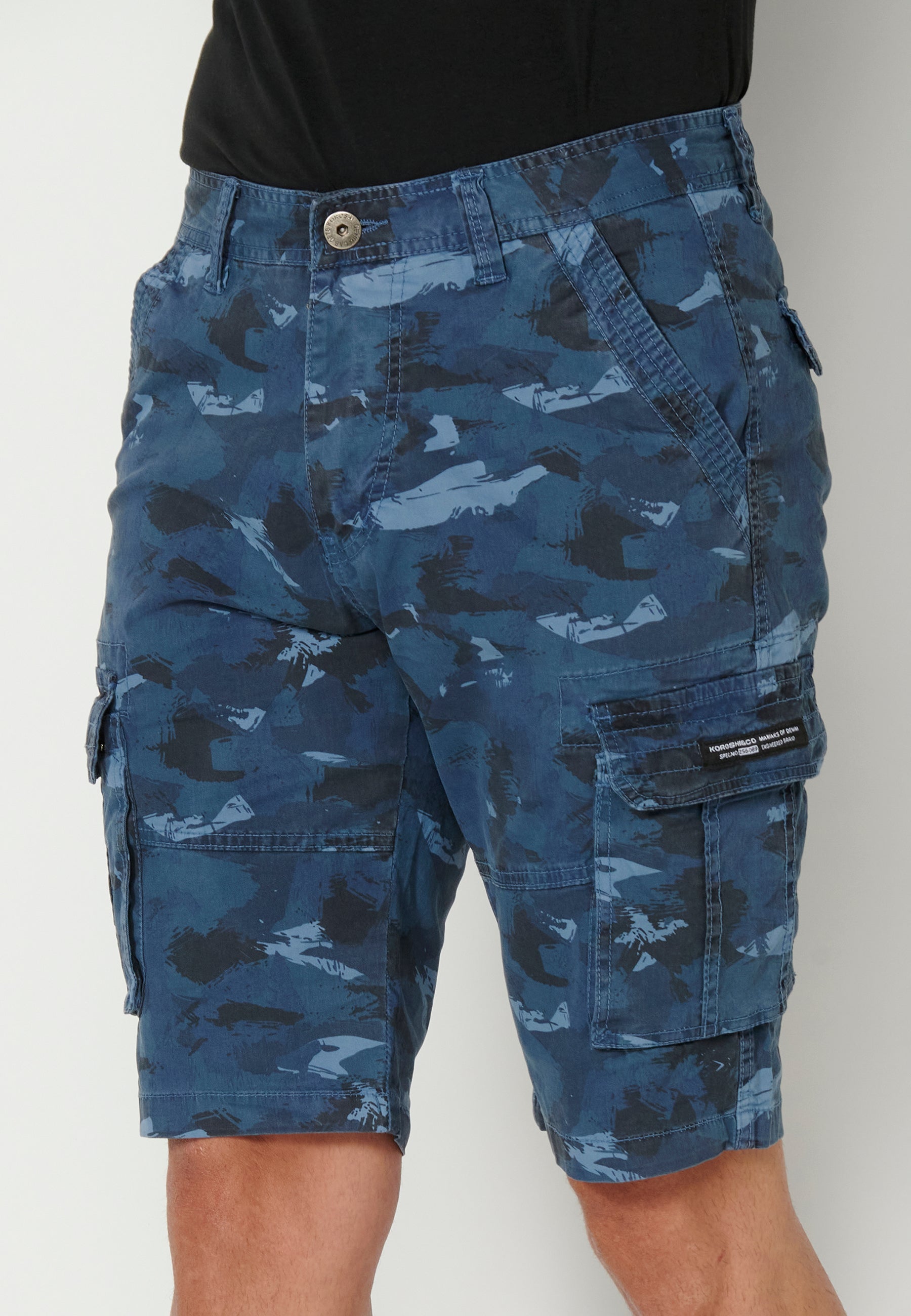 Bermuda Hombre Cargo Algodón Vuelta – Koroshi 2311PS11