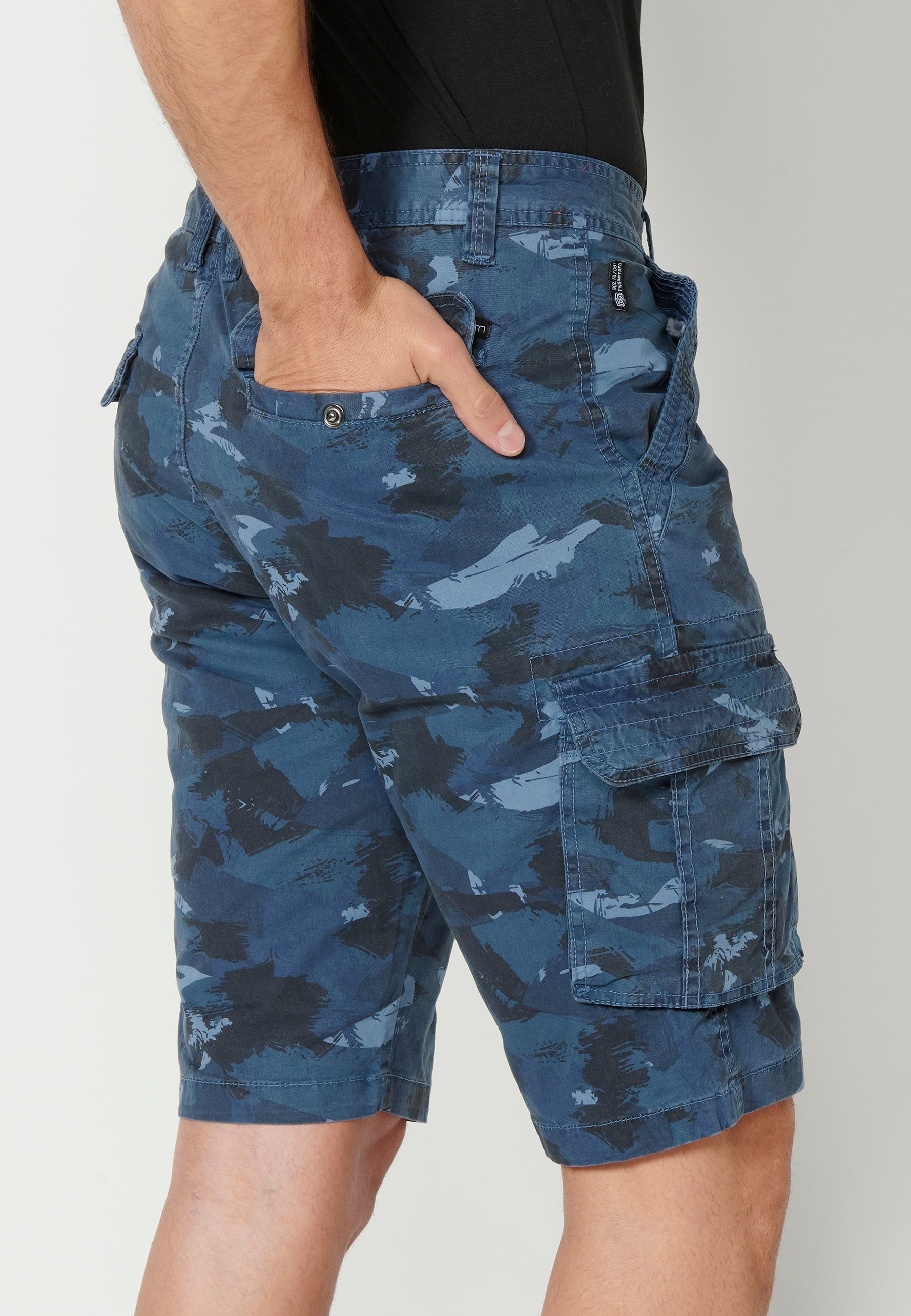 Bermuda Hombre Cargo Algodón Vuelta – Koroshi 2311PS11