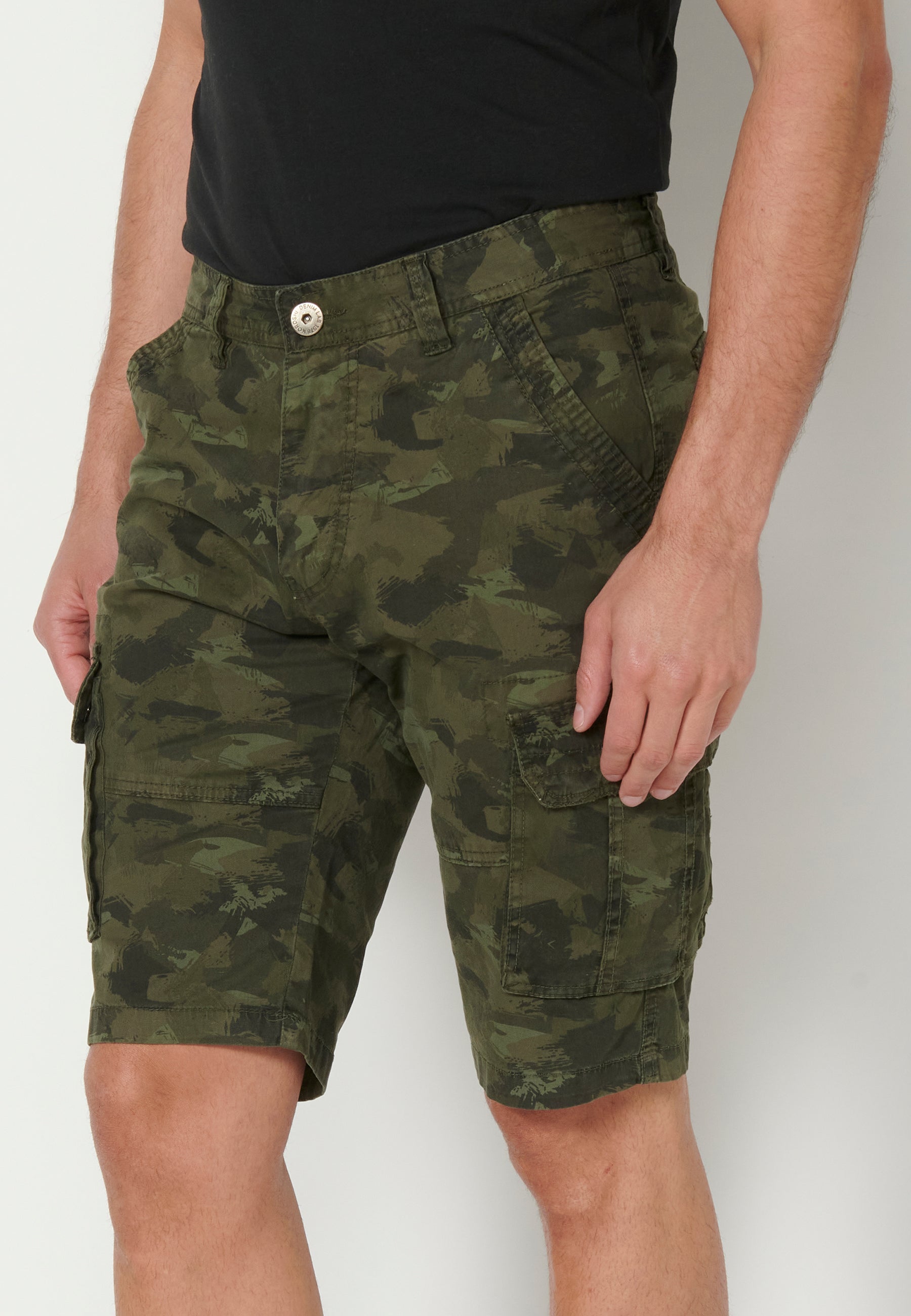 Bermuda Hombre Cargo Algodón Vuelta – Koroshi 2311PS11