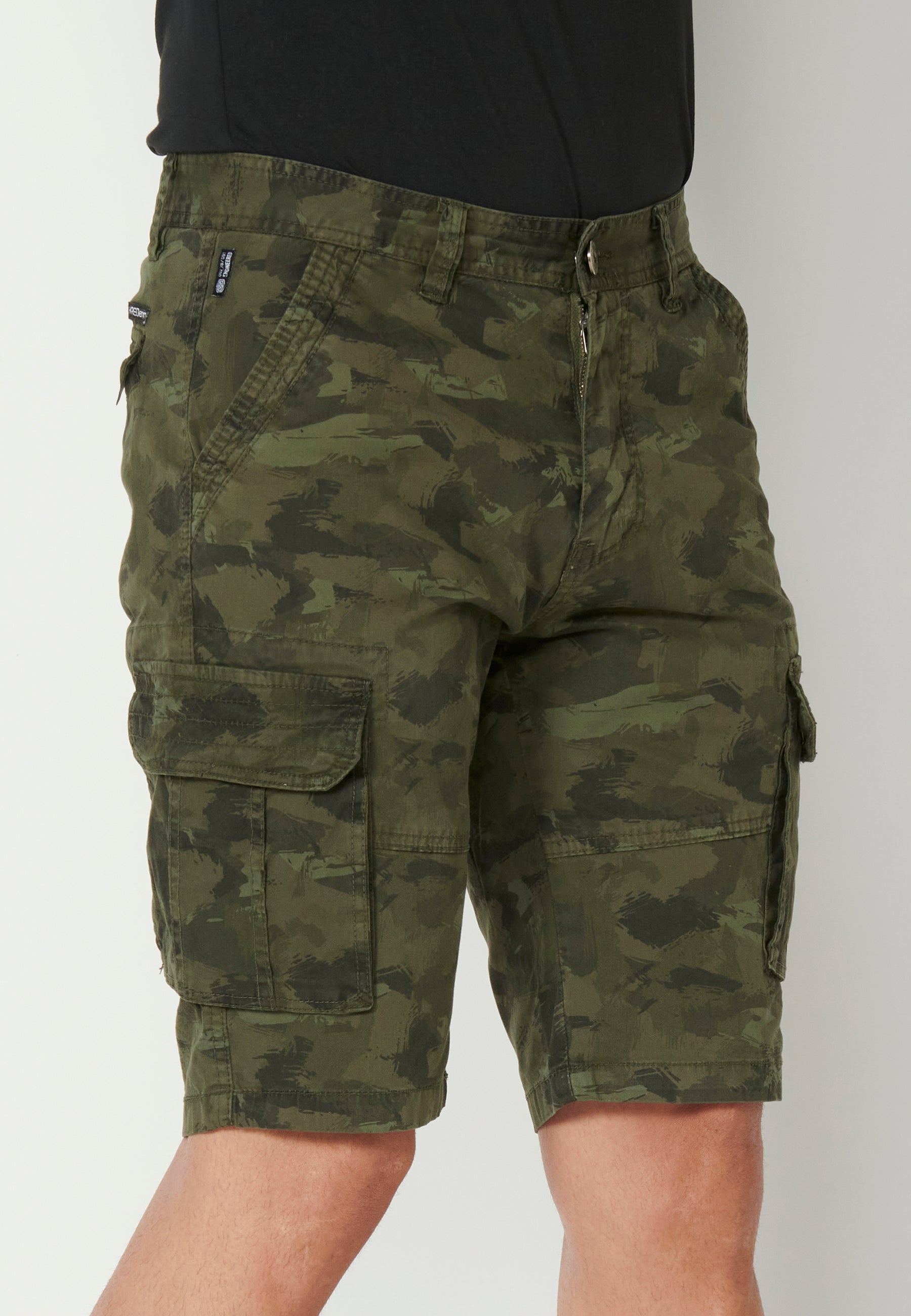 Bermuda Hombre Cargo Algodón Vuelta – Koroshi 2311PS11