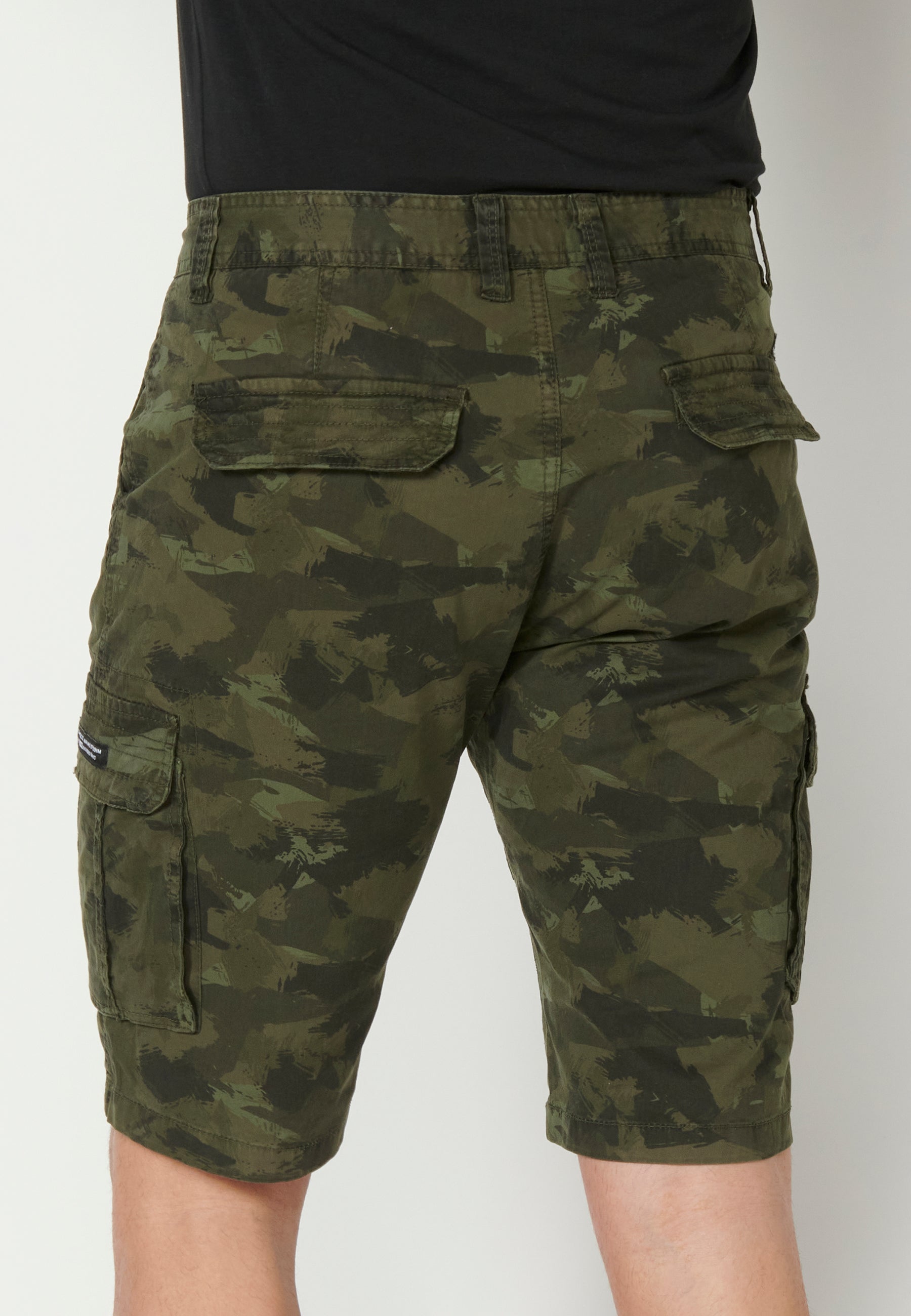 Bermuda Hombre Cargo Algodón Vuelta – Koroshi 2311PS11