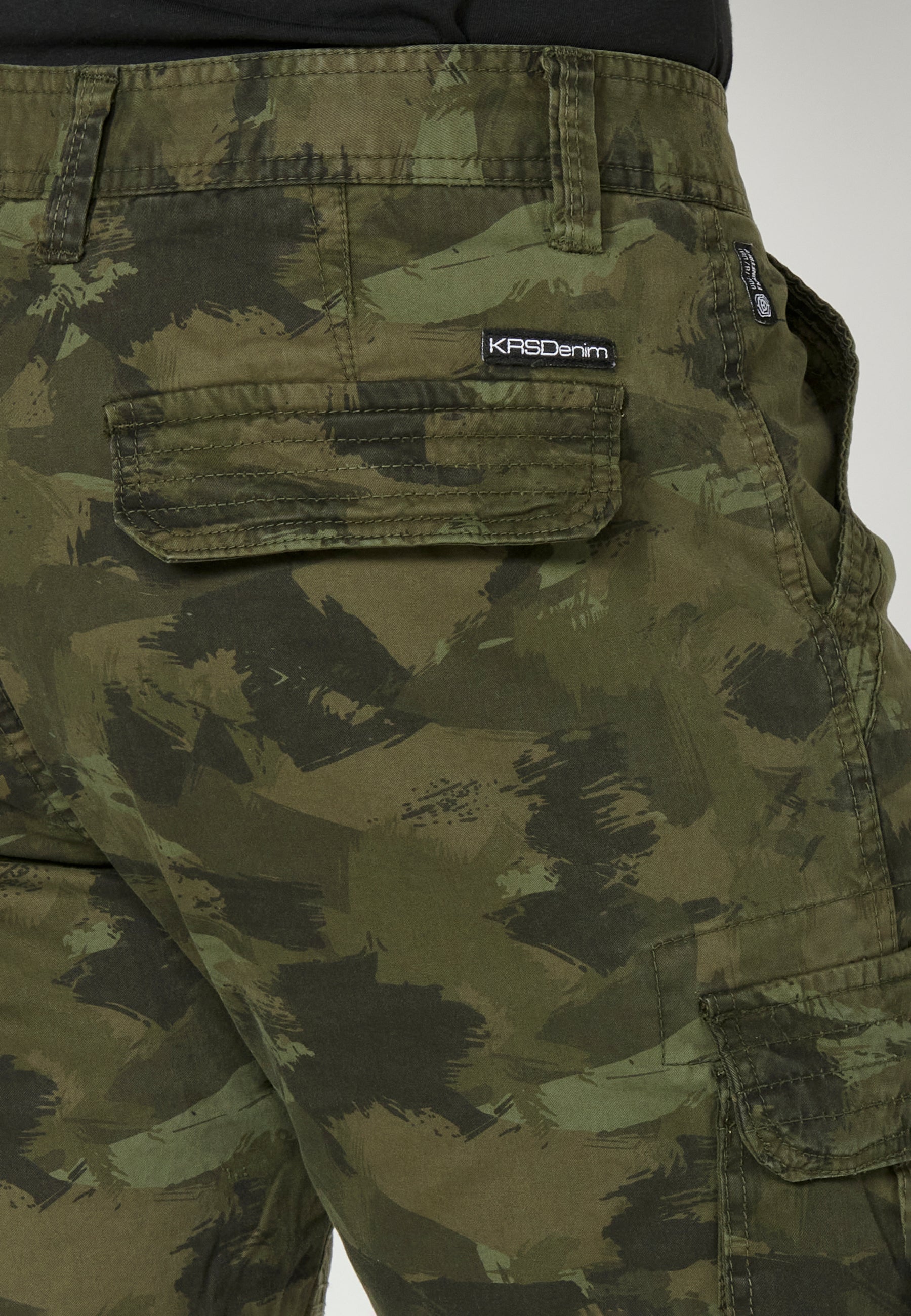 Bermuda Hombre Cargo Algodón Vuelta – Koroshi 2311PS11