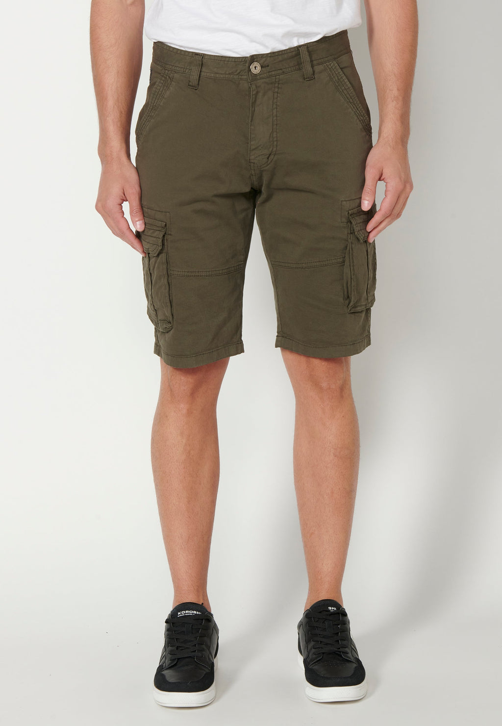 Bermuda Hombre Cargo Algodón Vuelta – Koroshi 2311PS11