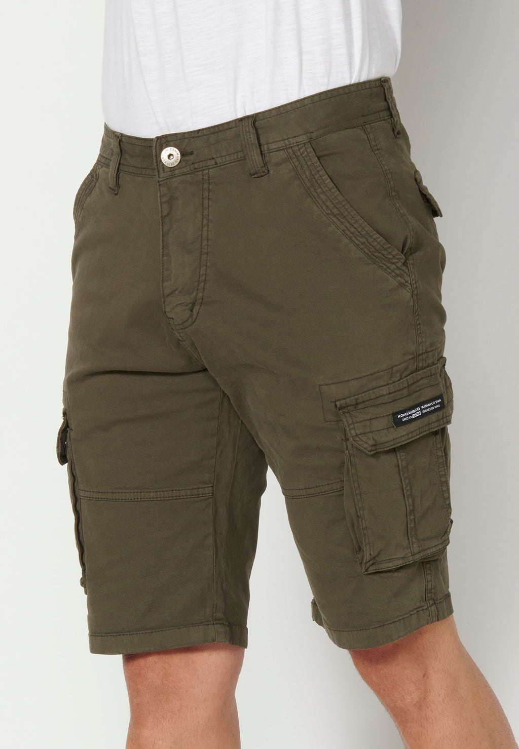 Bermuda Hombre Cargo Algodón Vuelta – Koroshi 2311PS11