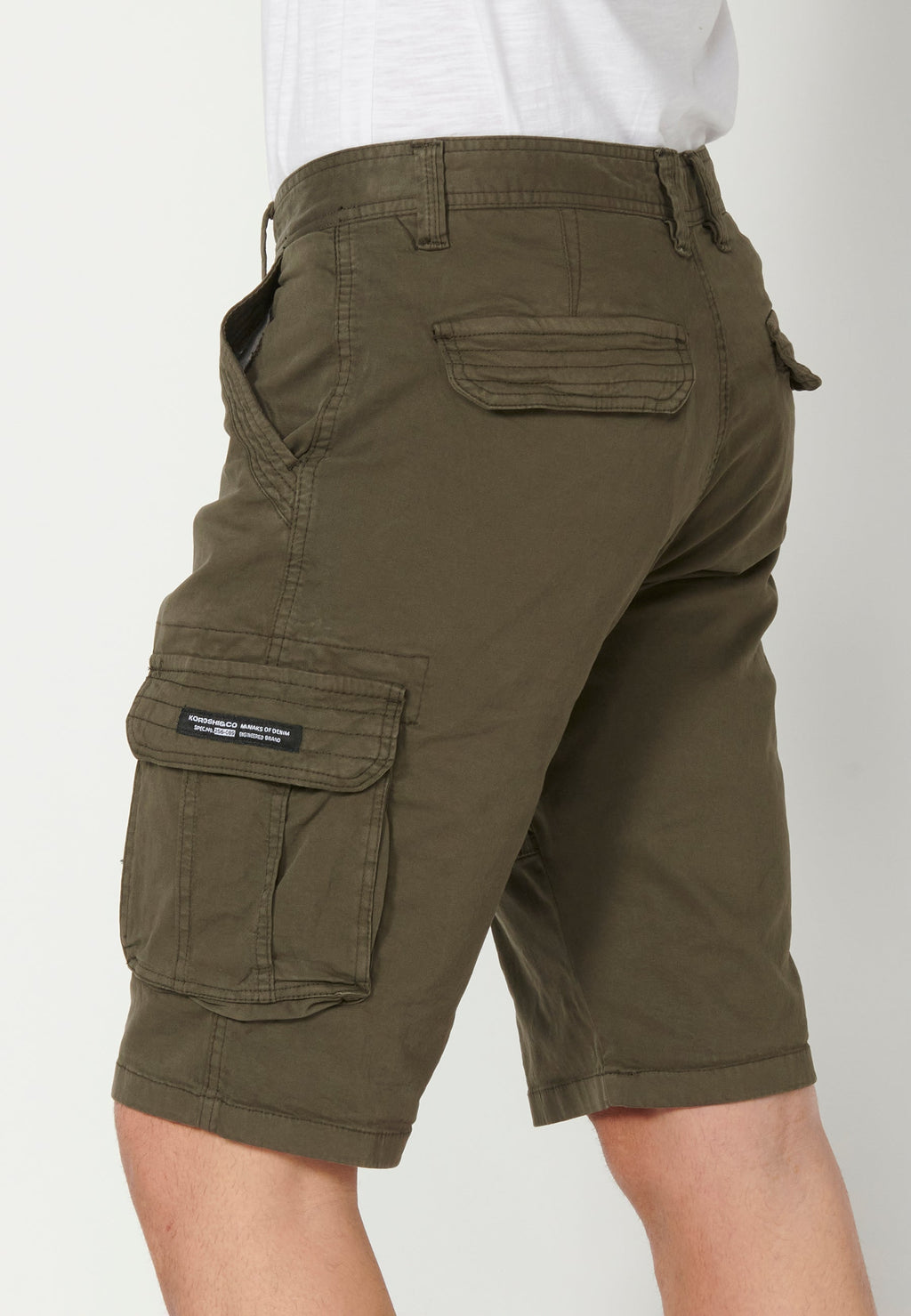 Bermuda Hombre Cargo Algodón Vuelta – Koroshi 2311PS11