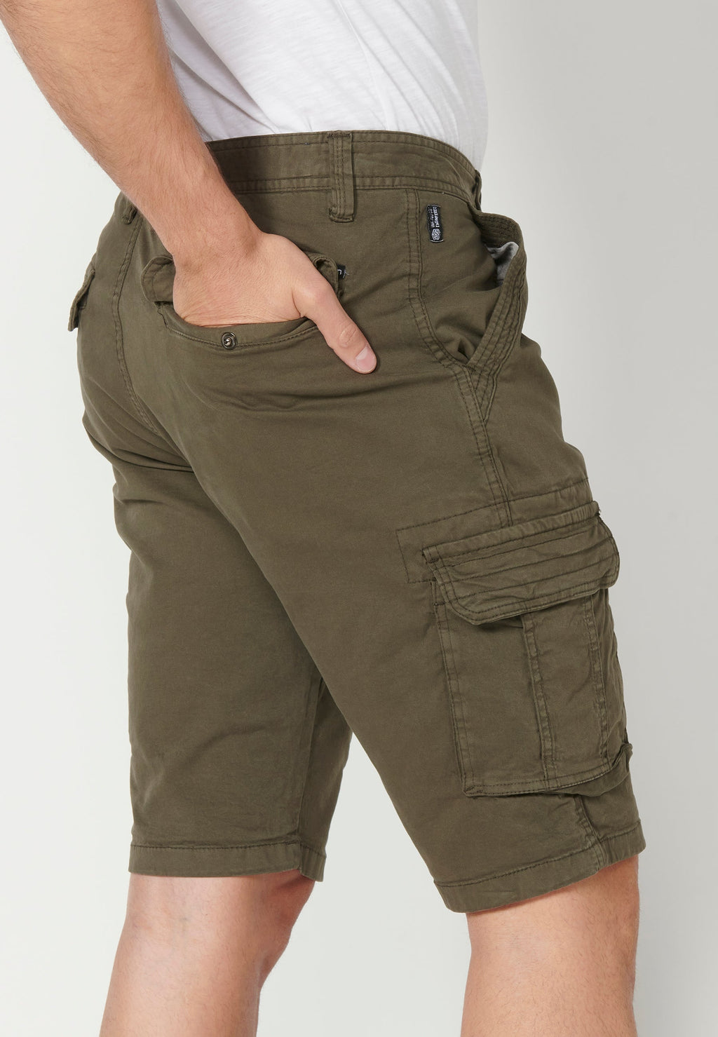 Bermuda Hombre Cargo Algodón Vuelta – Koroshi 2311PS11