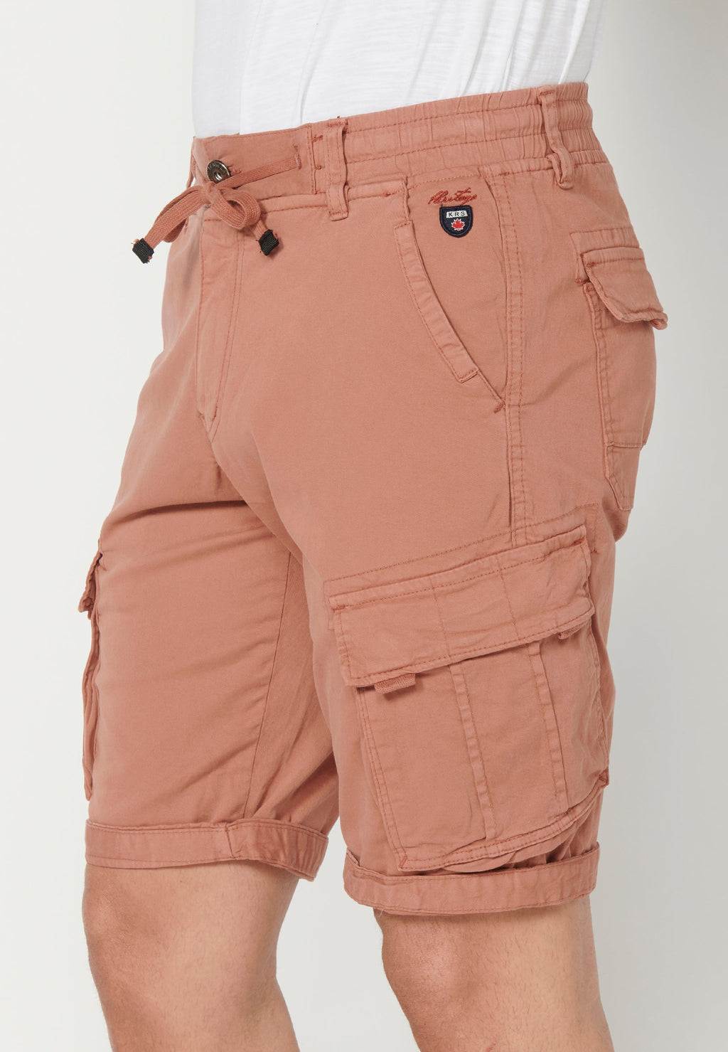 Bermuda Cargo Hombre Acabado Vuelta 6 Bolsillos – Koroshi 2311PS12