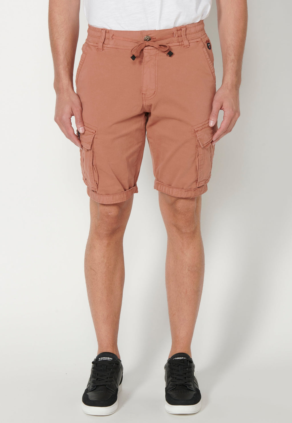 Bermuda Cargo Hombre Acabado Vuelta 6 Bolsillos – Koroshi 2311PS12