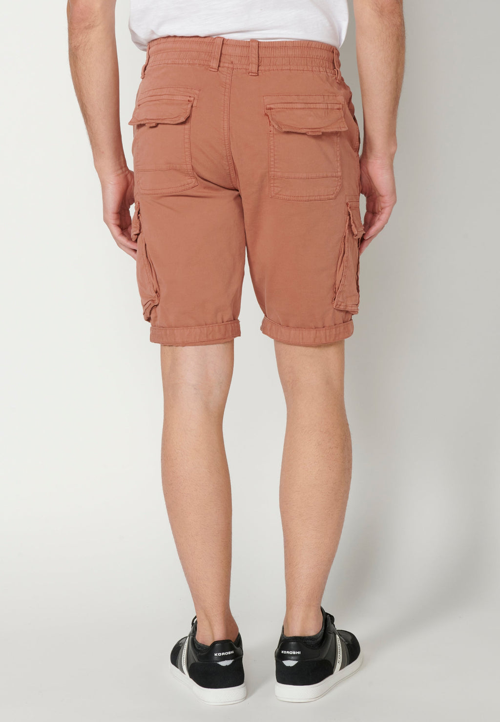 Bermuda Cargo Hombre Acabado Vuelta 6 Bolsillos – Koroshi 2311PS12