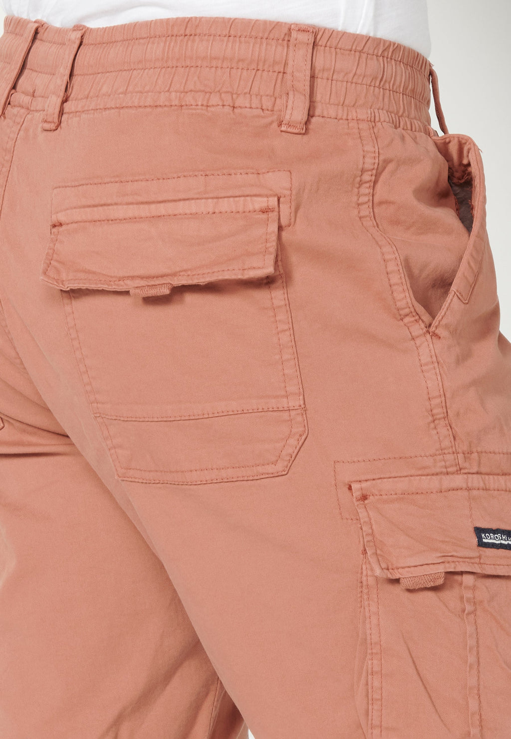 Bermuda Cargo Hombre Acabado Vuelta 6 Bolsillos – Koroshi 2311PS12