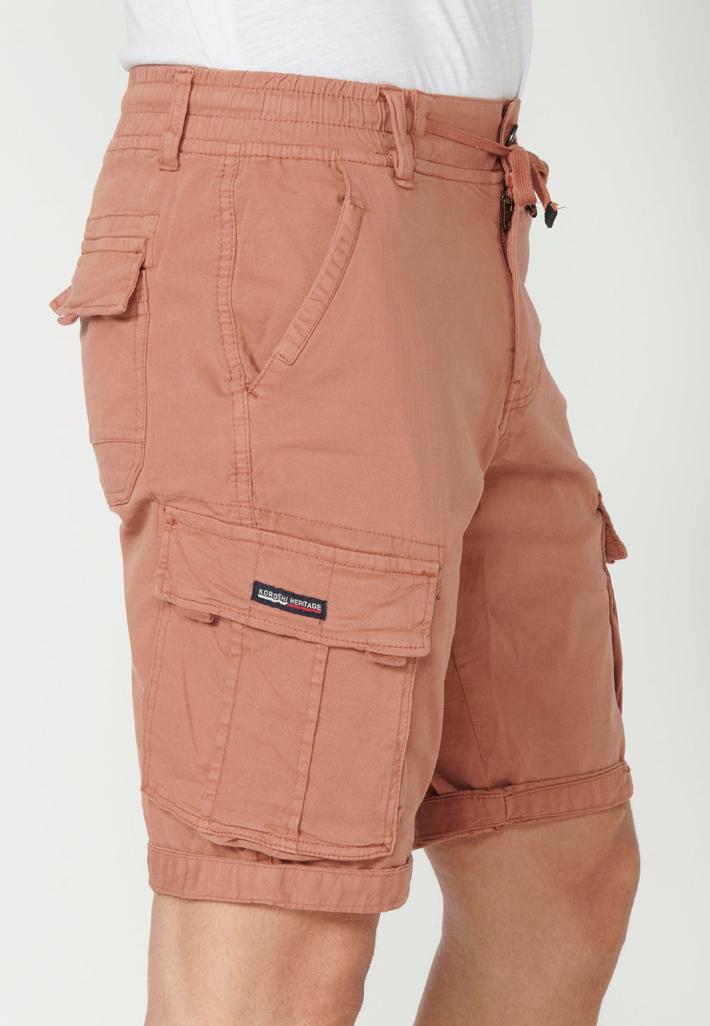 Bermuda Cargo Hombre Acabado Vuelta 6 Bolsillos – Koroshi 2311PS12
