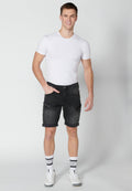 Bermuda Hombre Vaquera Stretch Black Denim – Koroshi