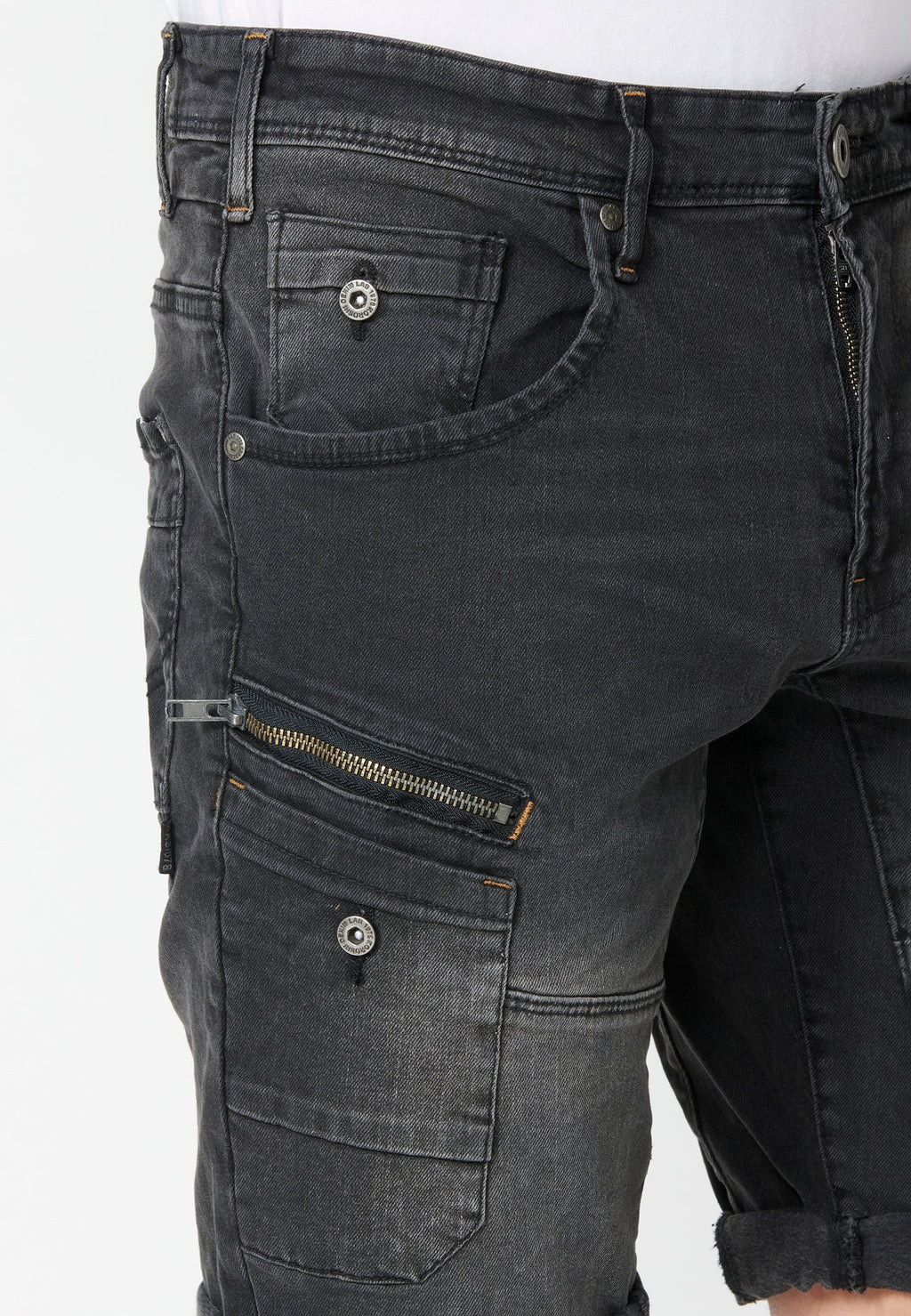 Bermuda Hombre Vaquera Stretch Black Denim – Koroshi