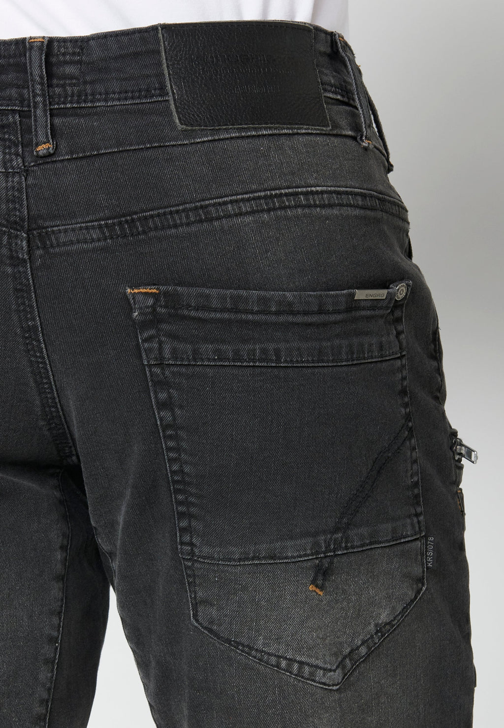 Bermuda Hombre Vaquera Stretch Black Denim – Koroshi