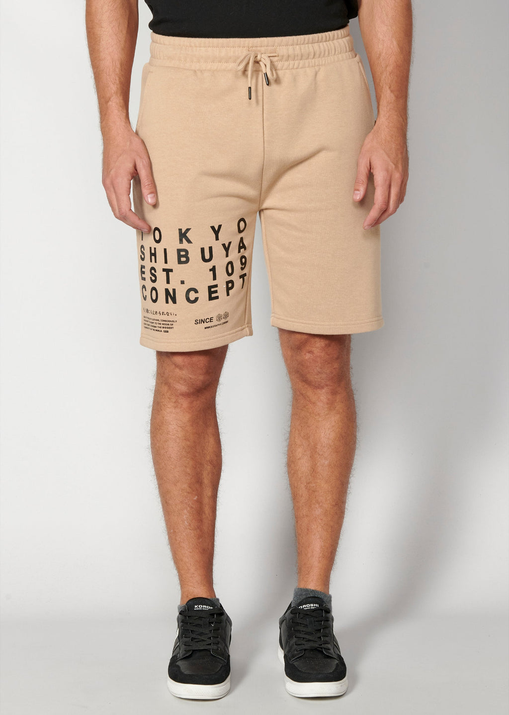 Short Hombre Jogger Cordón Estampado Lateral – Koroshi 2311PS90