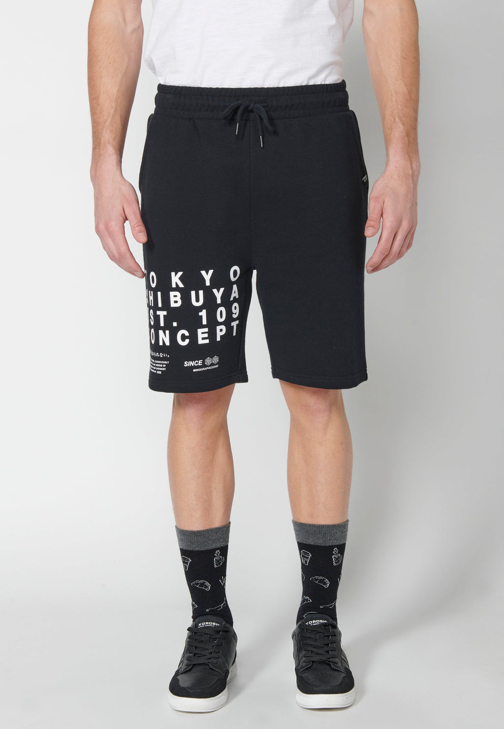Short Hombre Jogger Cordón Estampado Lateral – Koroshi 2311PS90