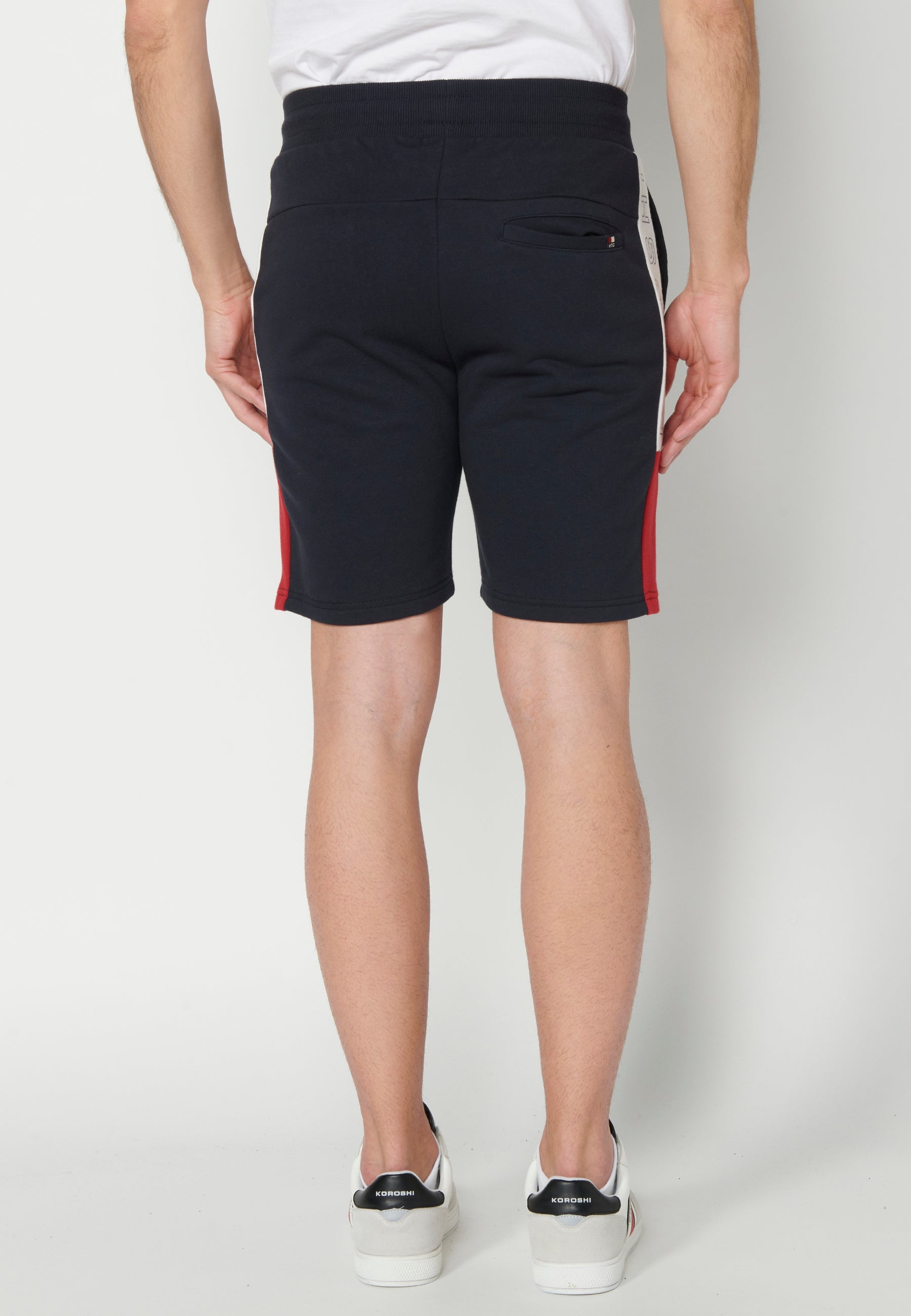 Short Hombre Jogger Felpa Cordón Navy – Koroshi 2311PS91