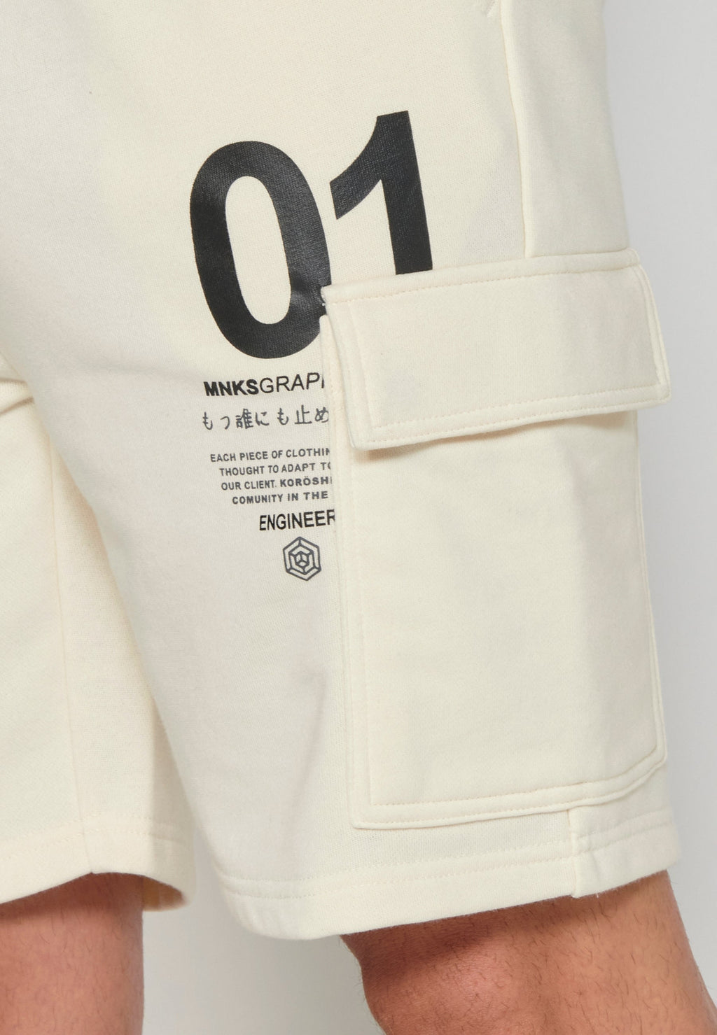 Short Hombre Jogger Cordón Algodón – Koroshi Crudo