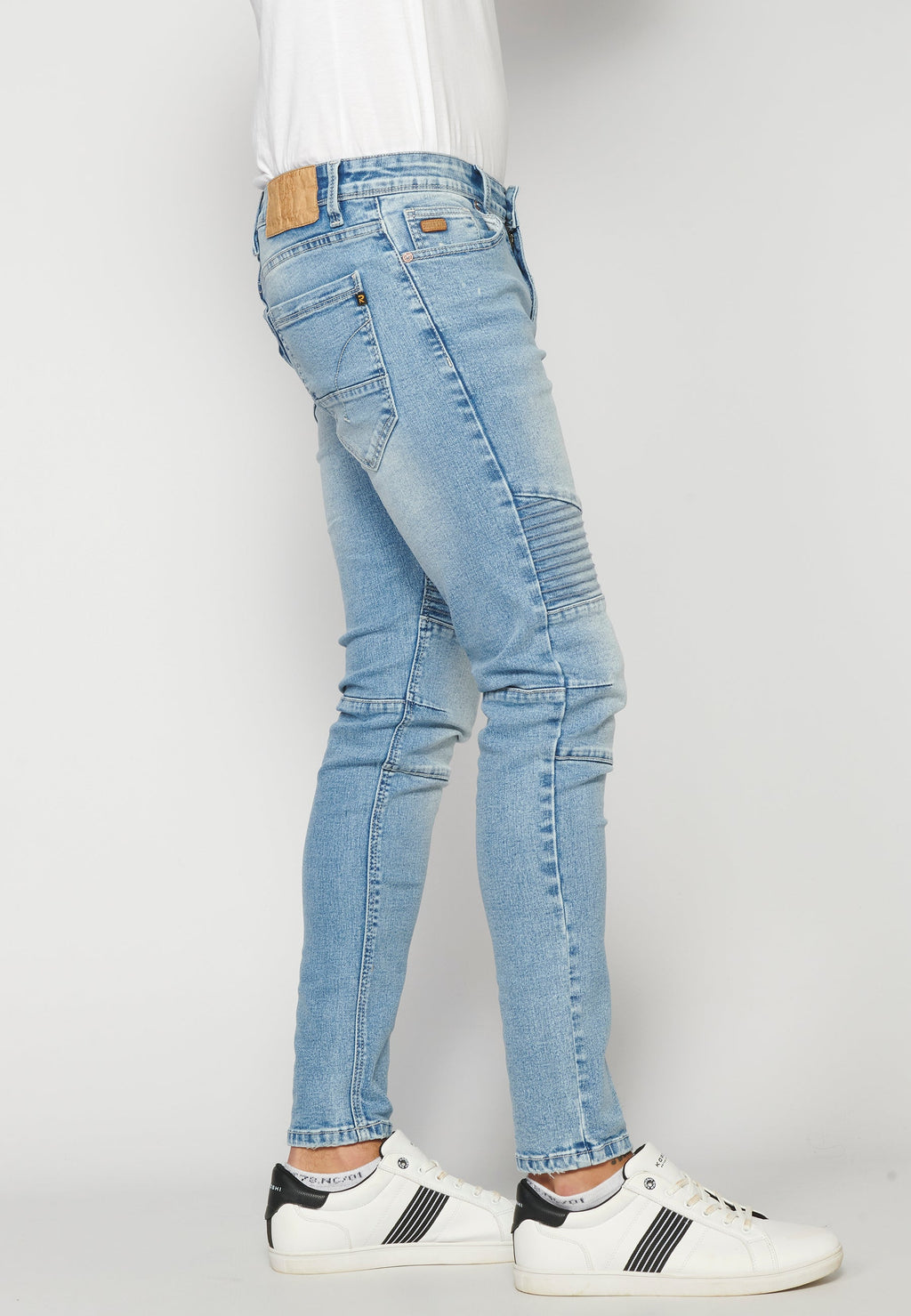 Pantalón Vaquero Skinny Hombre – Koroshi Azul Claro