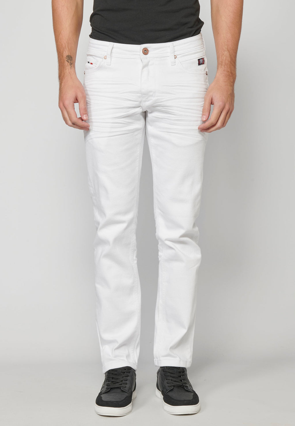 Pantalón Chino Denim Straight Hombre – Koroshi Blanco