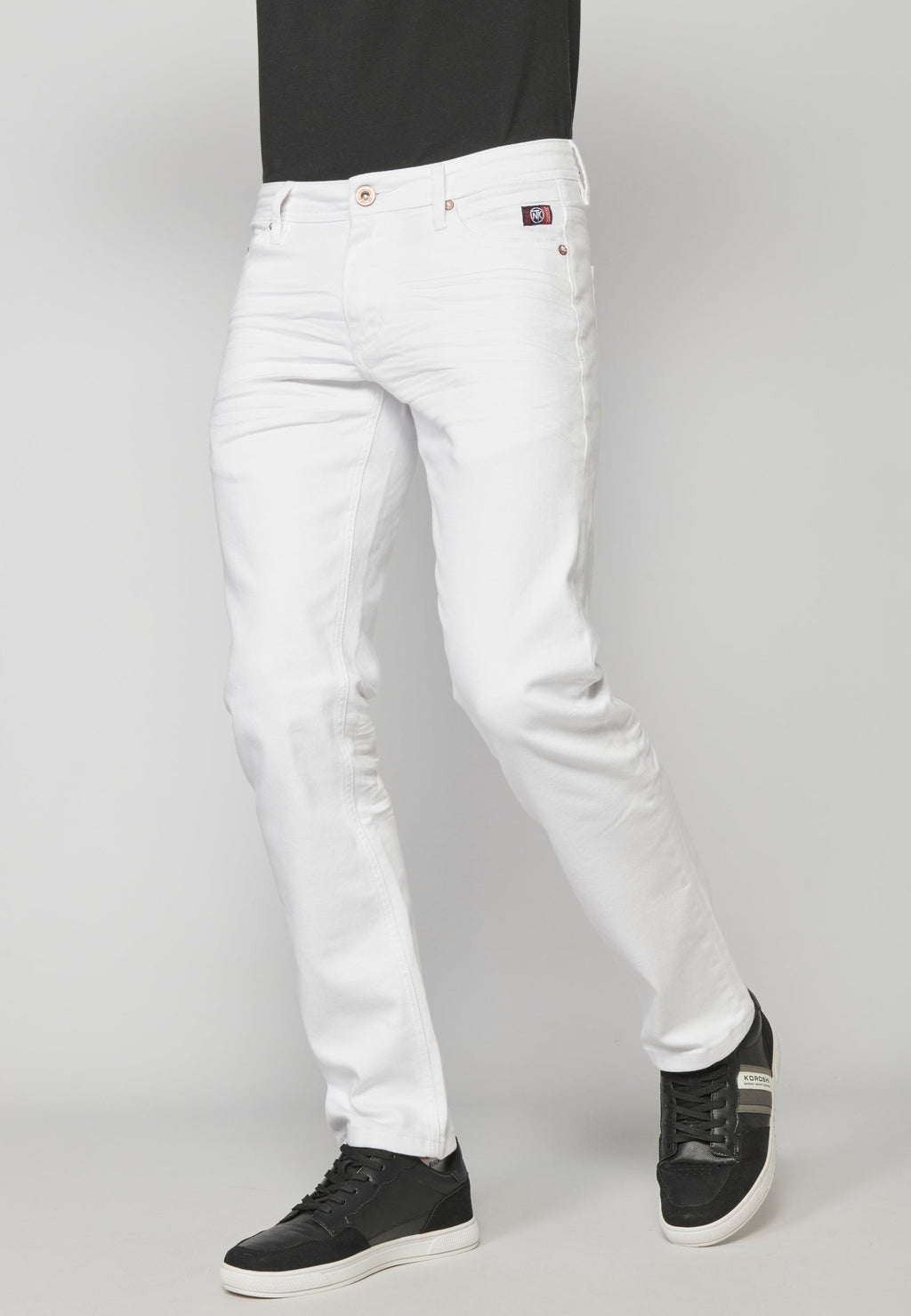 Pantalón Chino Denim Straight Hombre – Koroshi Blanco