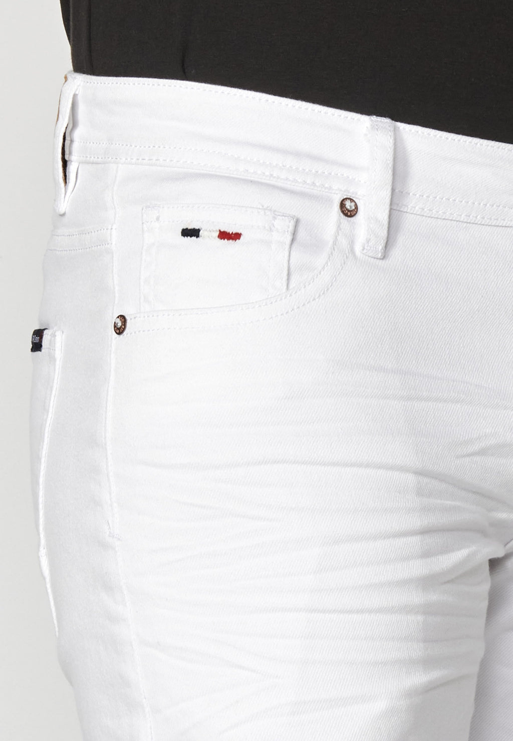 Pantalón Chino Denim Straight Hombre – Koroshi Blanco