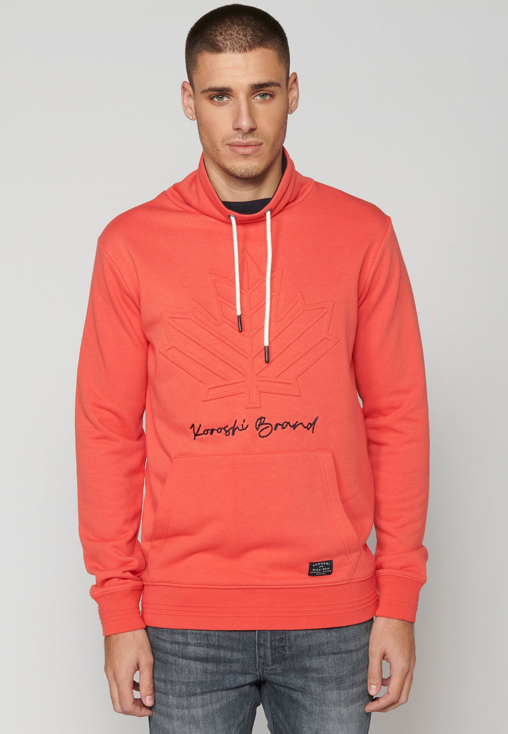 Sudadera Hombre Cuello Alto con Bolsillo – Koroshi 2311SU16