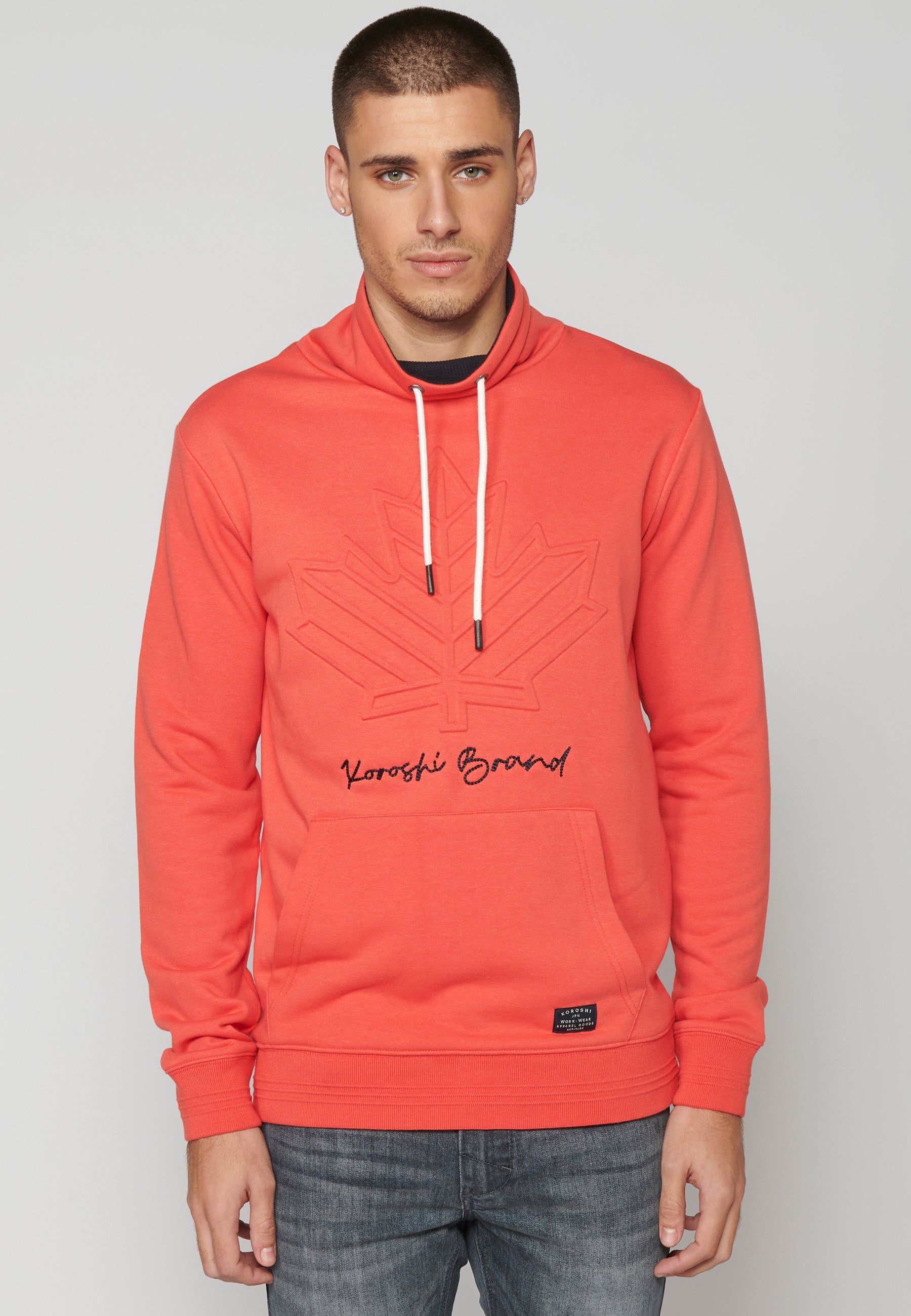 Sudadera Hombre Cuello Alto con Bolsillo – Koroshi 2311SU16