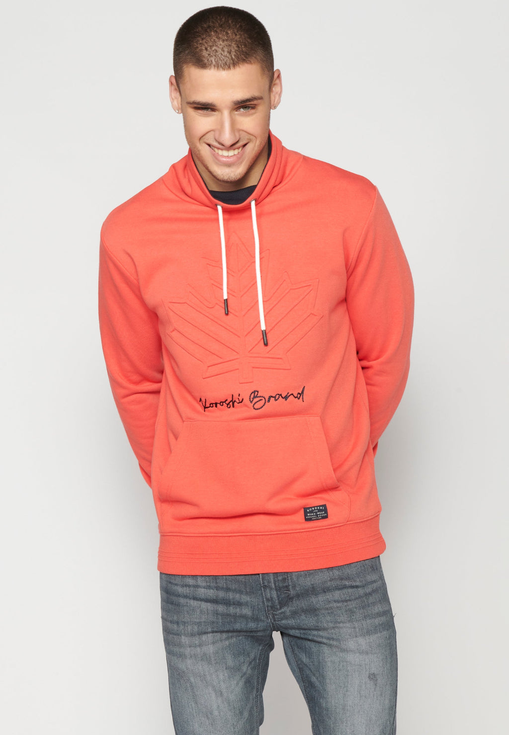 Sudadera Hombre Cuello Alto con Bolsillo – Koroshi 2311SU16