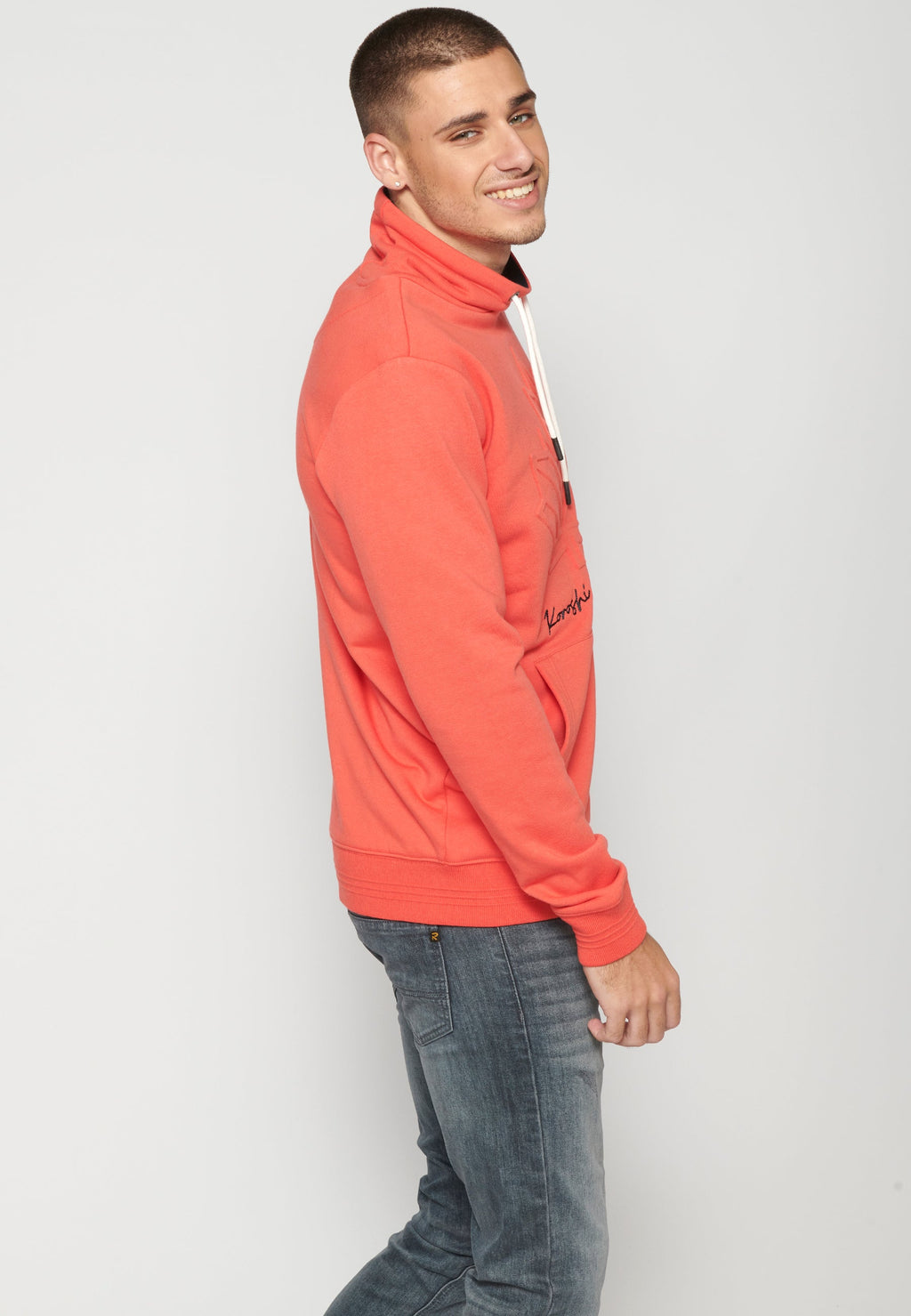 Sudadera Hombre Cuello Alto con Bolsillo – Koroshi 2311SU16