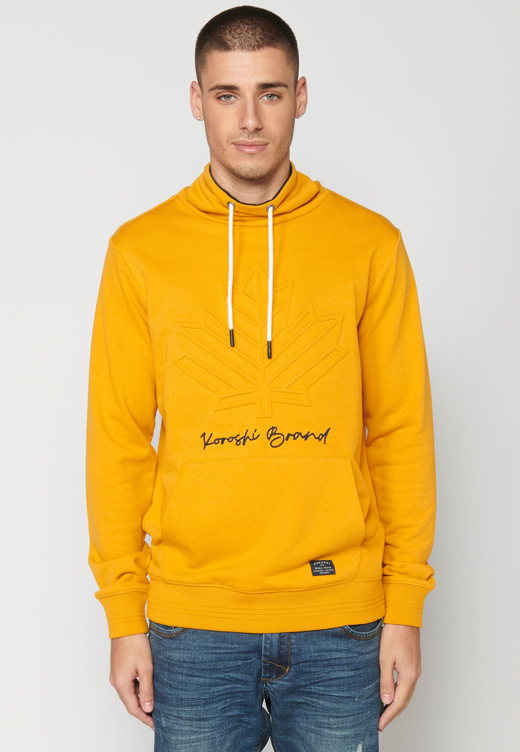 Sudadera Hombre Cuello Alto con Bolsillo – Koroshi 2311SU16