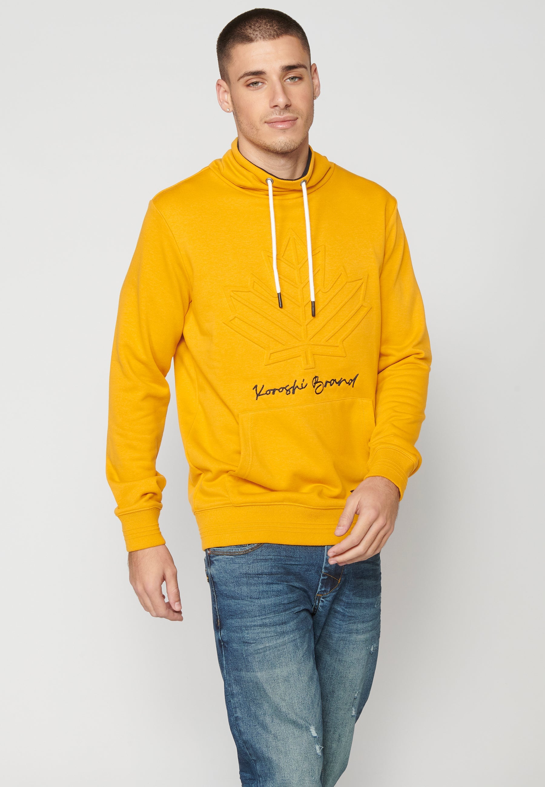 Sudadera Hombre Cuello Alto con Bolsillo – Koroshi 2311SU16